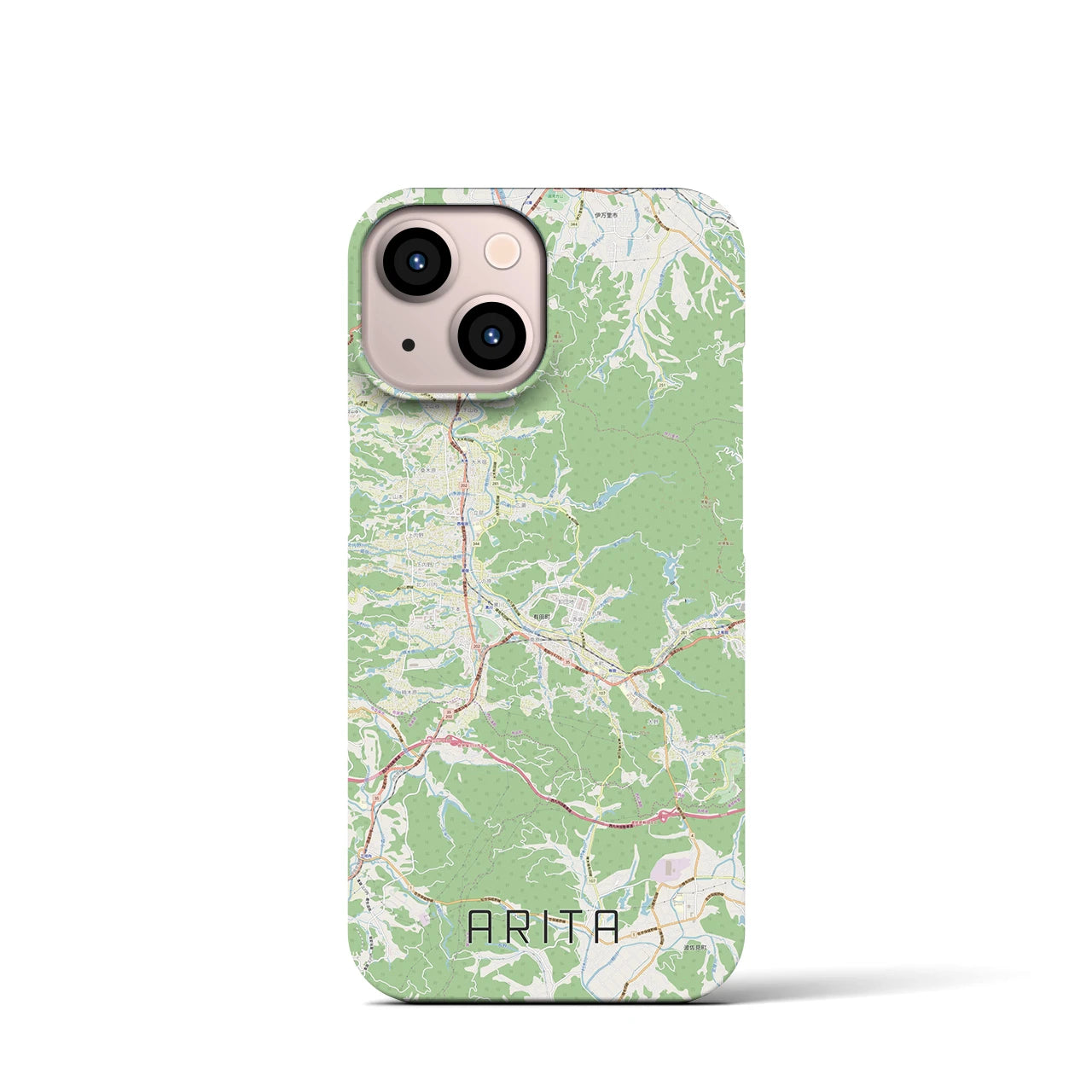 【有田(佐賀県)】地図柄iPhoneケース(バックカバータイプ)