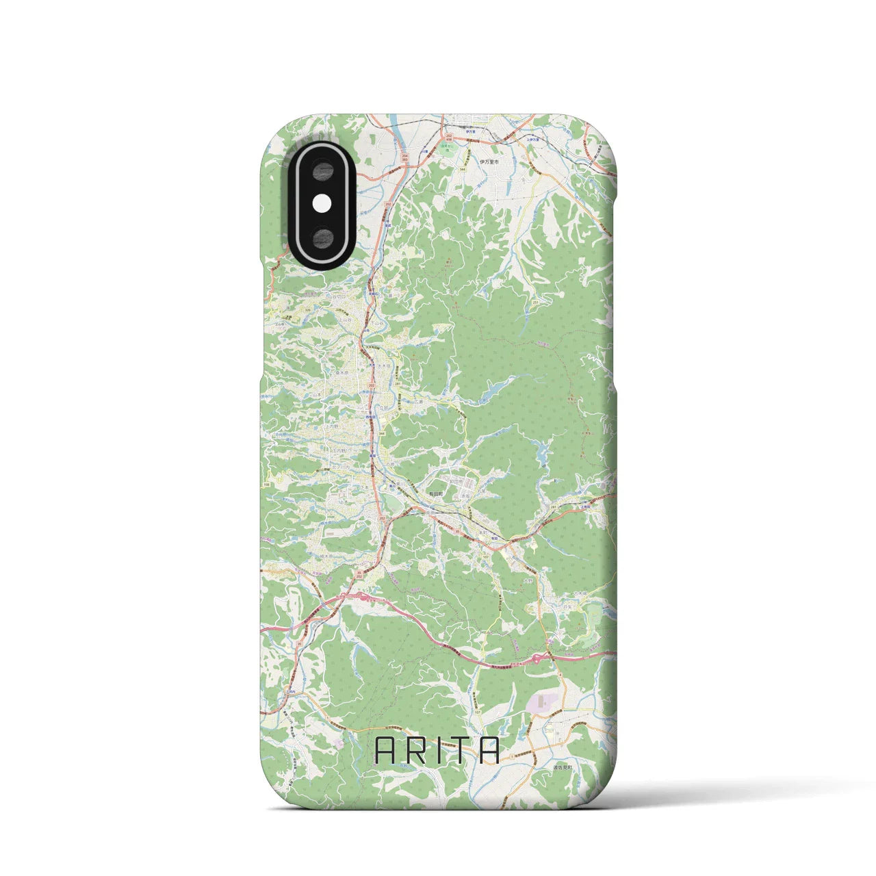 【有田(佐賀県)】地図柄iPhoneケース(バックカバータイプ)