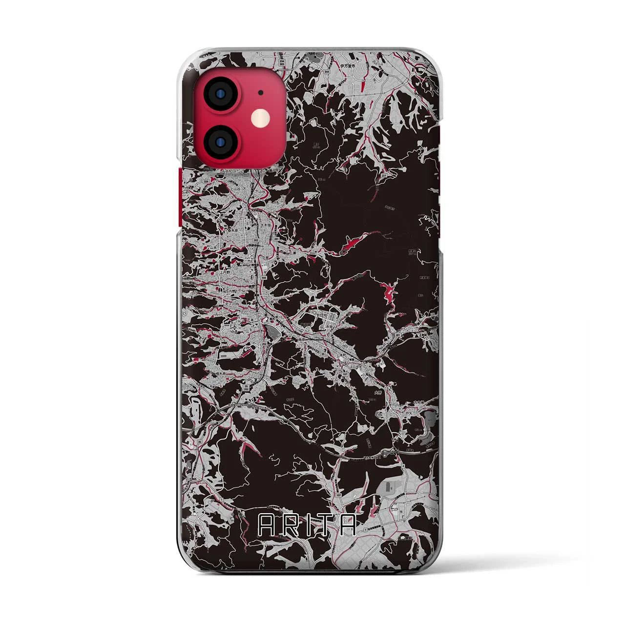 【有田(佐賀県)】地図柄iPhoneケース(クリアタイプ)