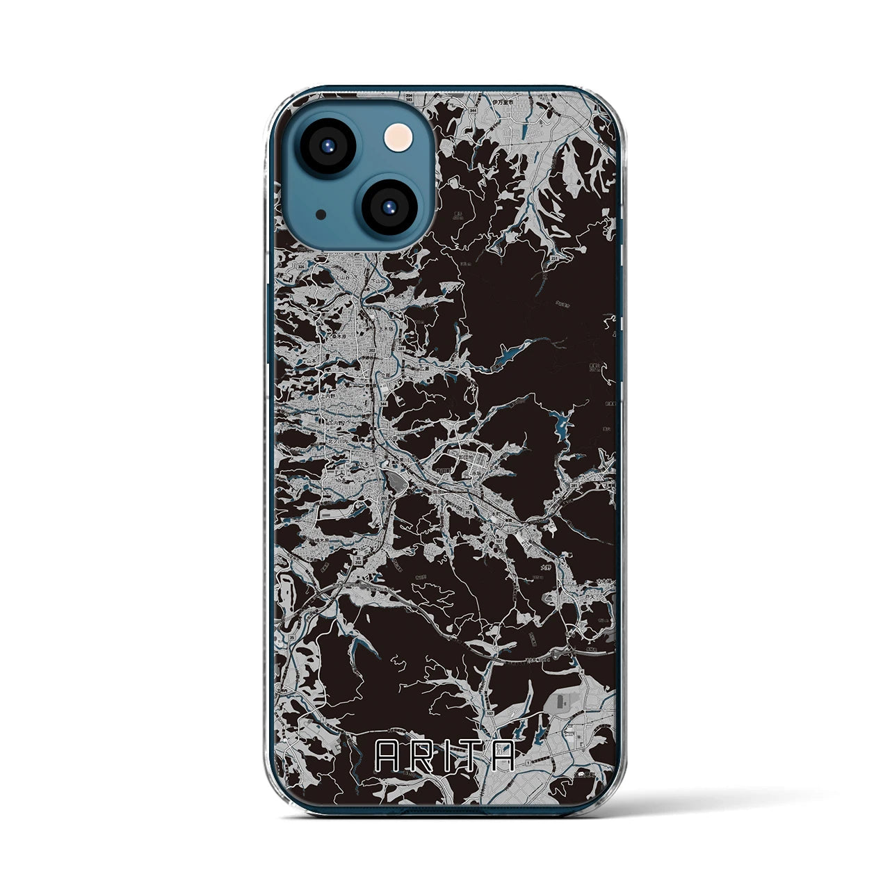 【有田(佐賀県)】地図柄iPhoneケース(クリアタイプ)