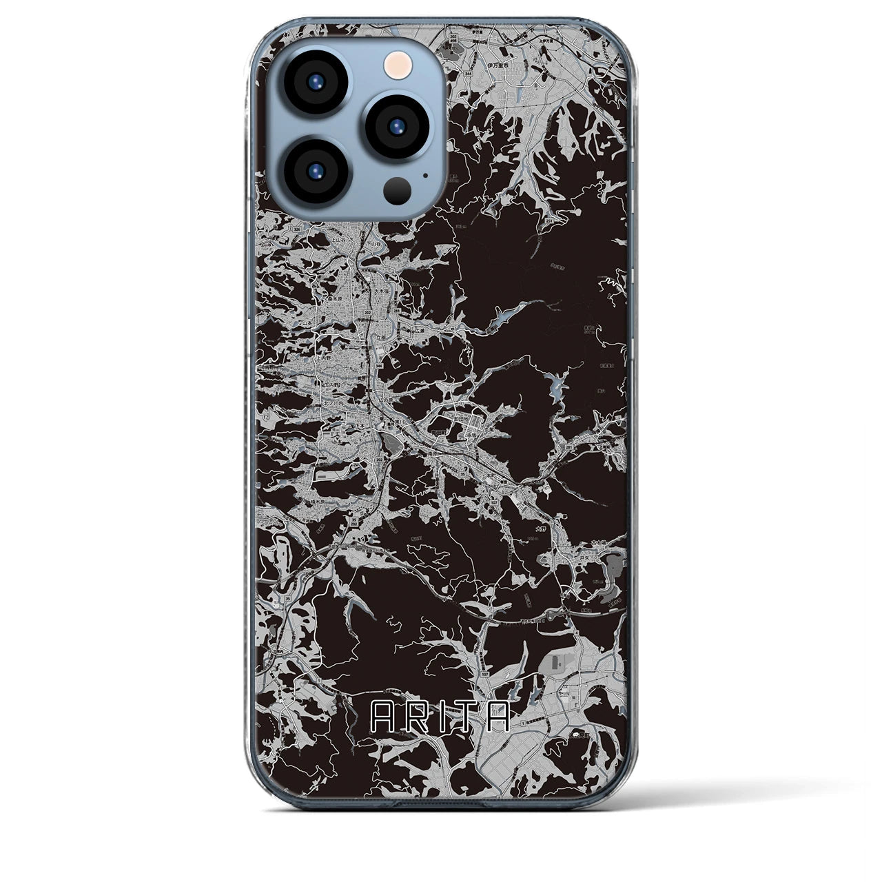 【有田(佐賀県)】地図柄iPhoneケース(クリアタイプ)