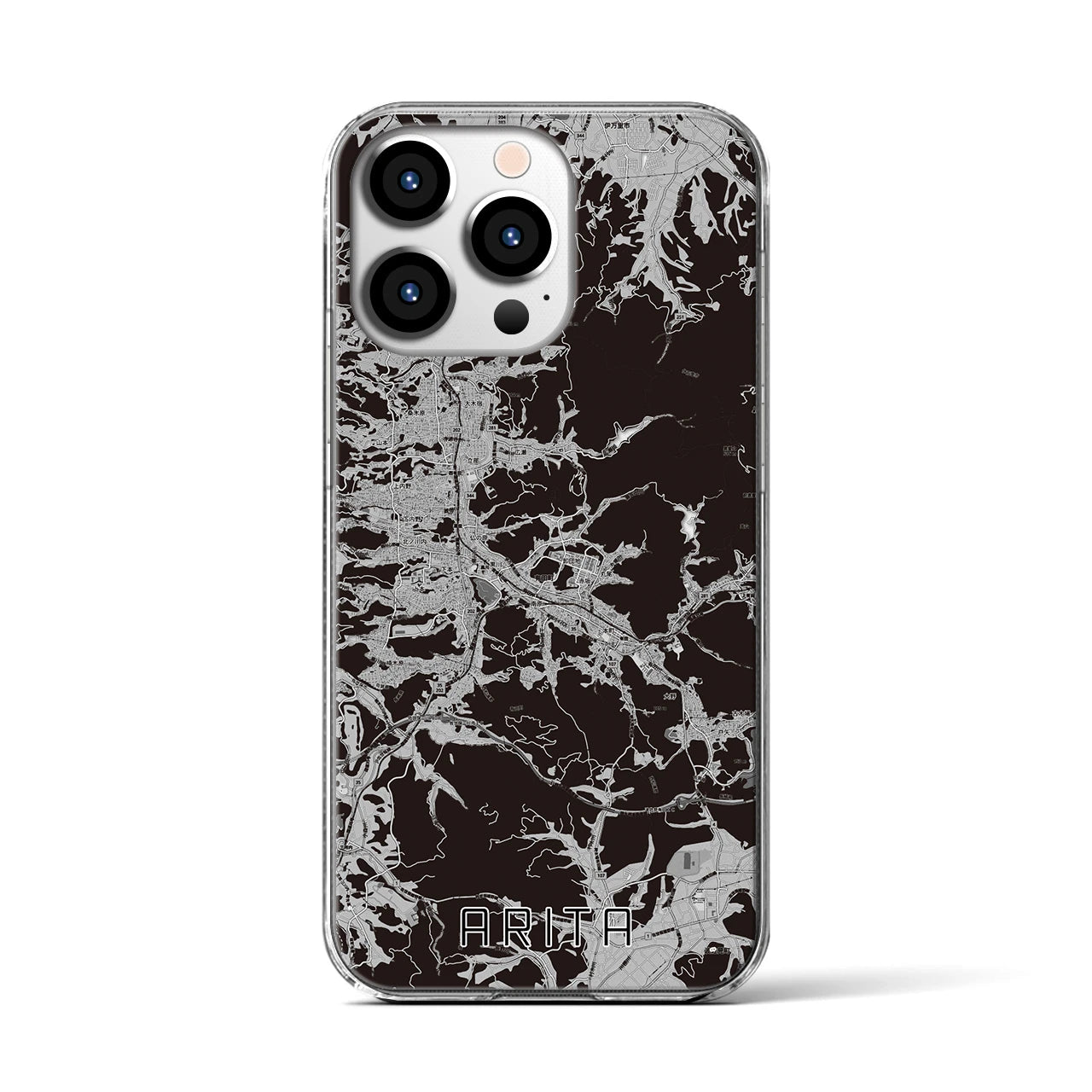 【有田(佐賀県)】地図柄iPhoneケース(クリアタイプ)