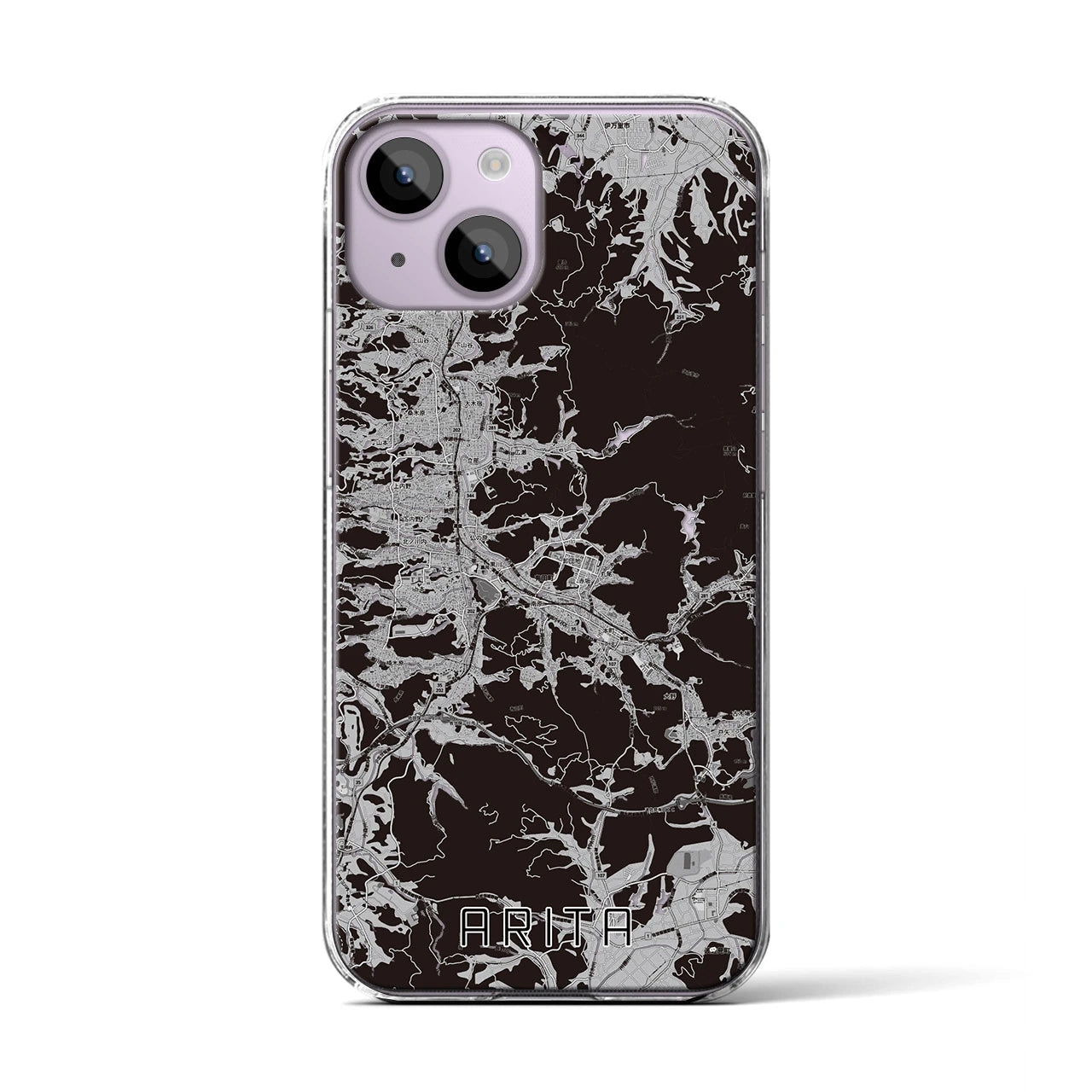 【有田(佐賀県)】地図柄iPhoneケース(クリアタイプ)