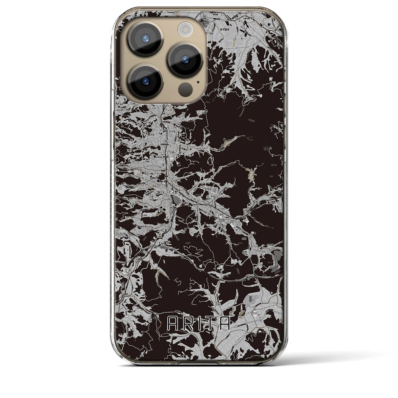 【有田(佐賀県)】地図柄iPhoneケース(クリアタイプ)