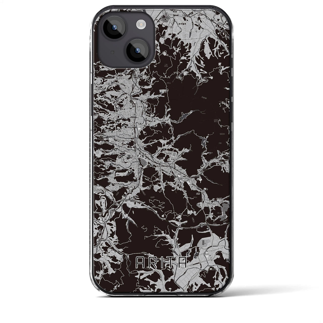 【有田(佐賀県)】地図柄iPhoneケース(クリアタイプ)