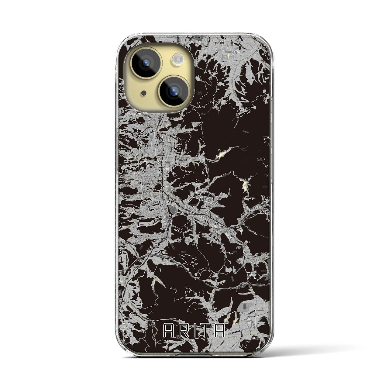 【有田(佐賀県)】地図柄iPhoneケース(クリアタイプ)