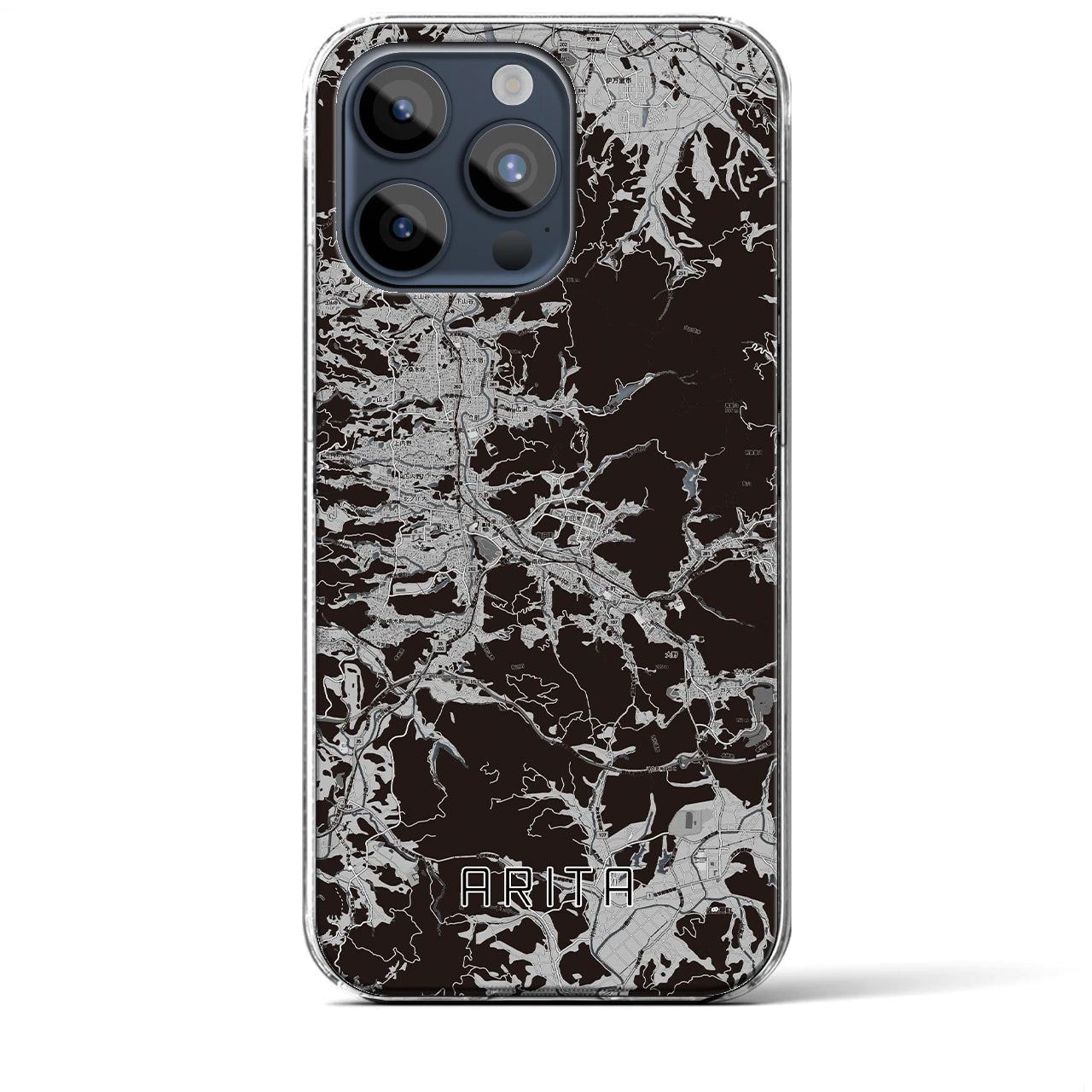 【有田(佐賀県)】地図柄iPhoneケース(クリアタイプ)