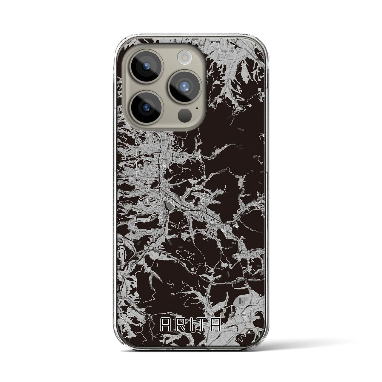 【有田(佐賀県)】地図柄iPhoneケース(クリアタイプ)