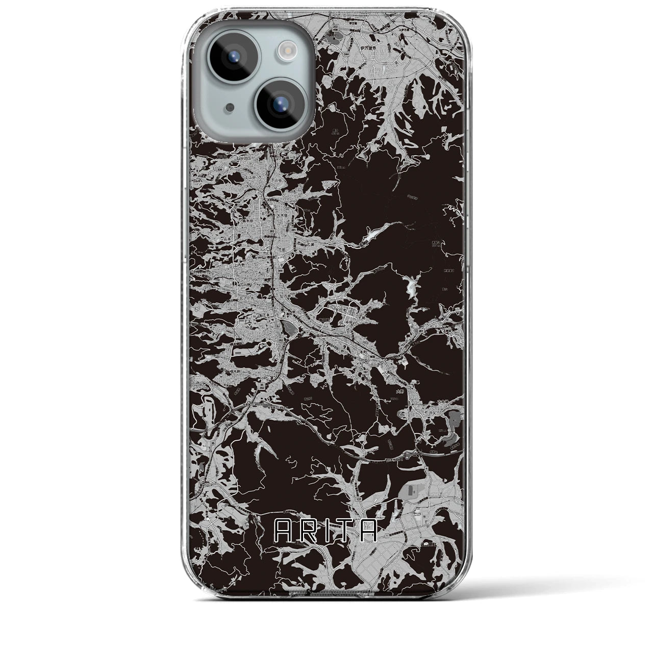 【有田(佐賀県)】地図柄iPhoneケース(クリアタイプ)