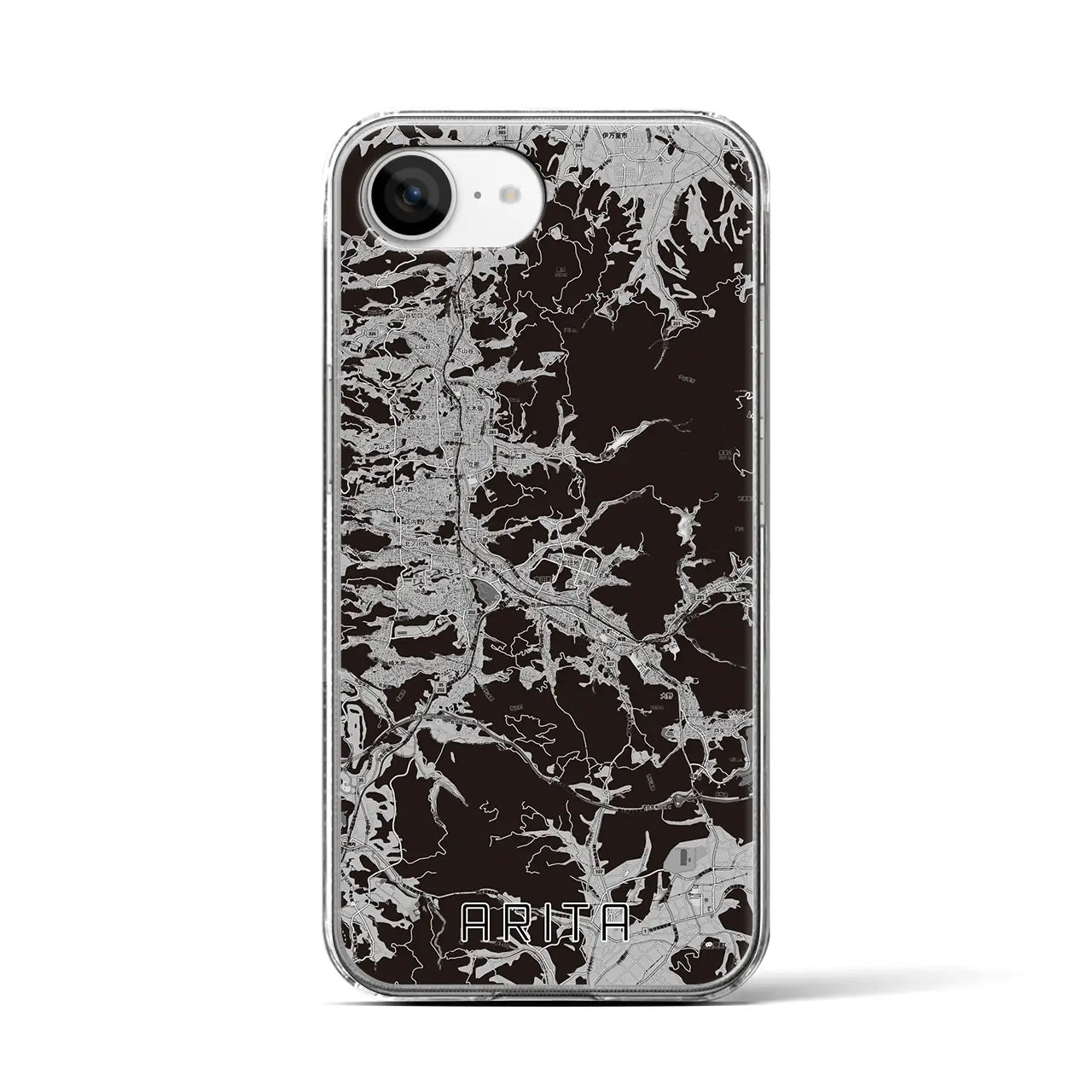 【有田(佐賀県)】地図柄iPhoneケース(クリアタイプ)