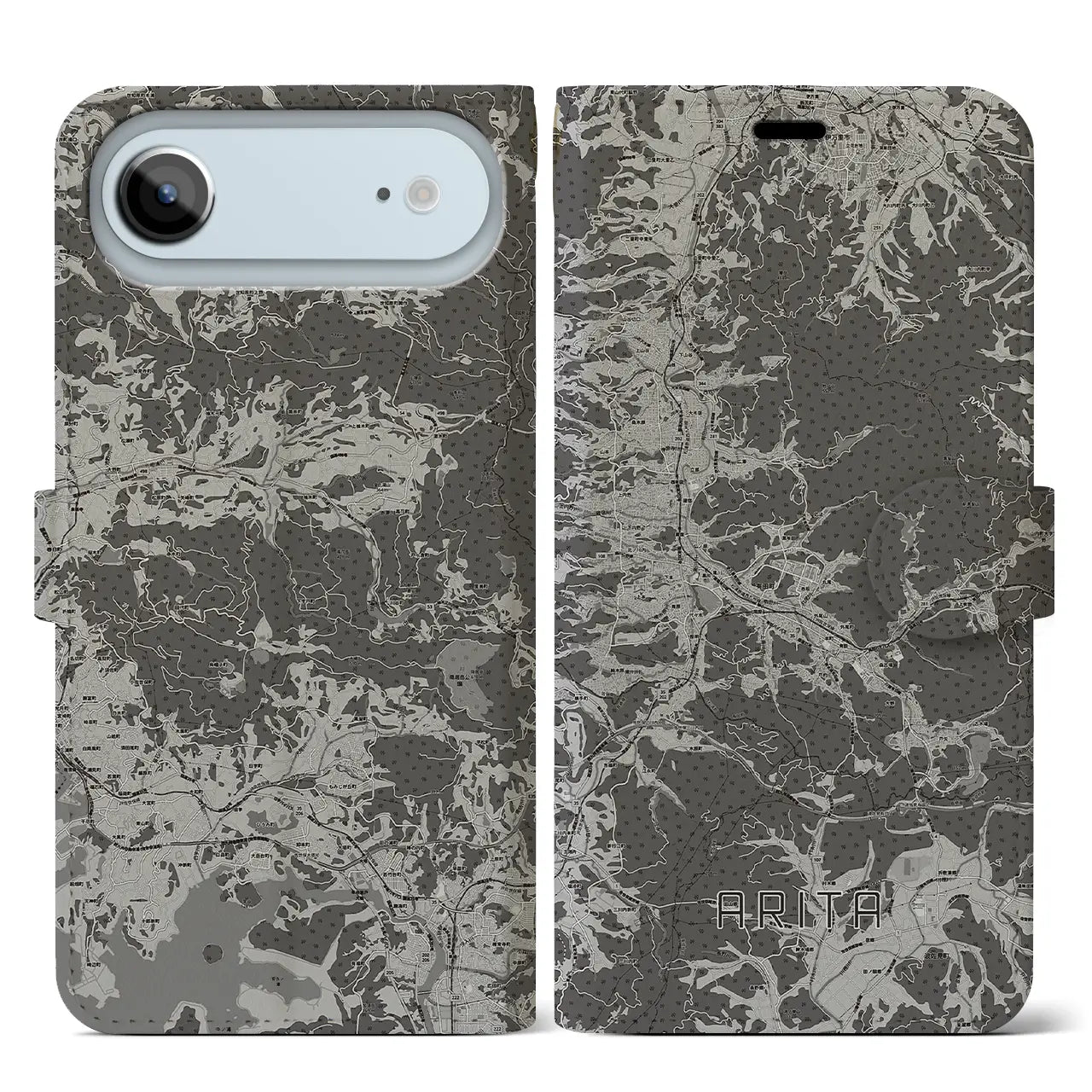 【有田(佐賀県)】地図柄iPhoneケース(手帳タイプ)