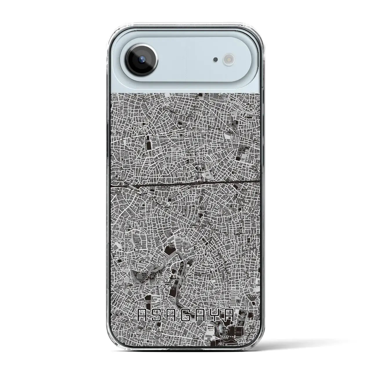 【阿佐ケ谷2(東京都)】地図柄iPhoneケース(クリアタイプ)