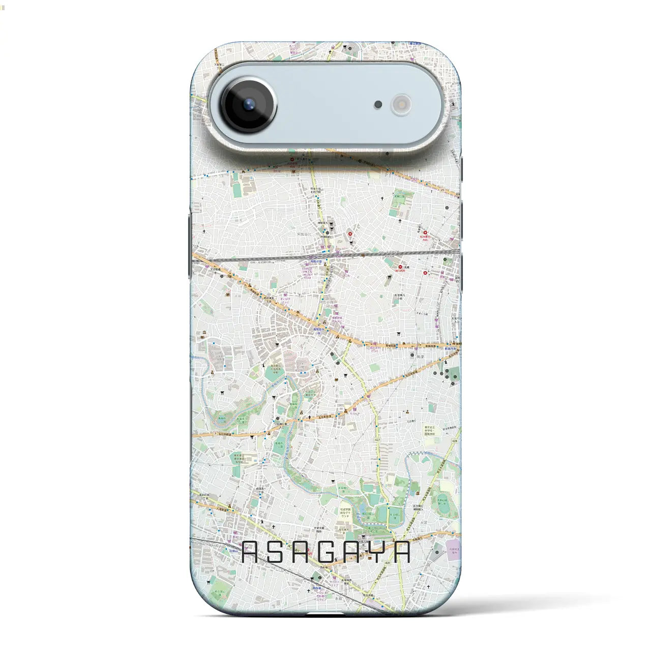 【阿佐ケ谷(東京都)】地図柄iPhoneケース(バックカバータイプ)