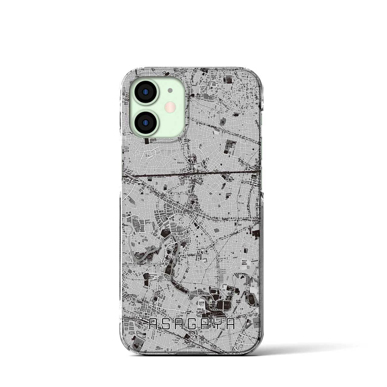 【阿佐ケ谷(東京都)】地図柄iPhoneケース(クリアタイプ)