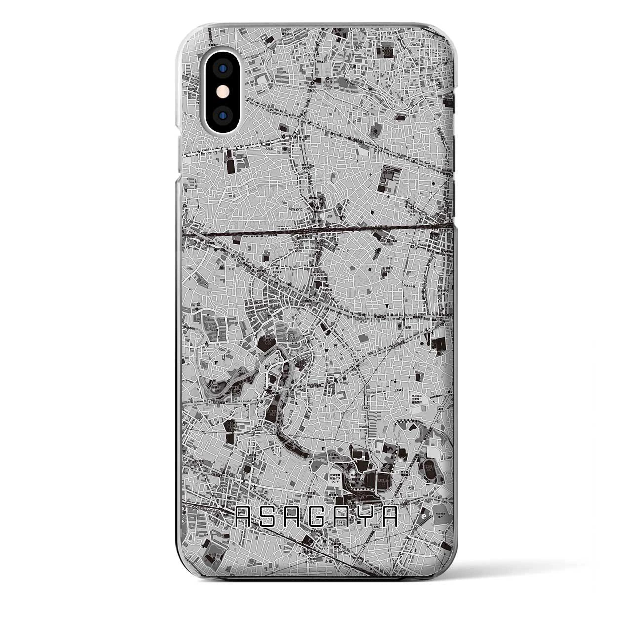 【阿佐ケ谷(東京都)】地図柄iPhoneケース(クリアタイプ)
