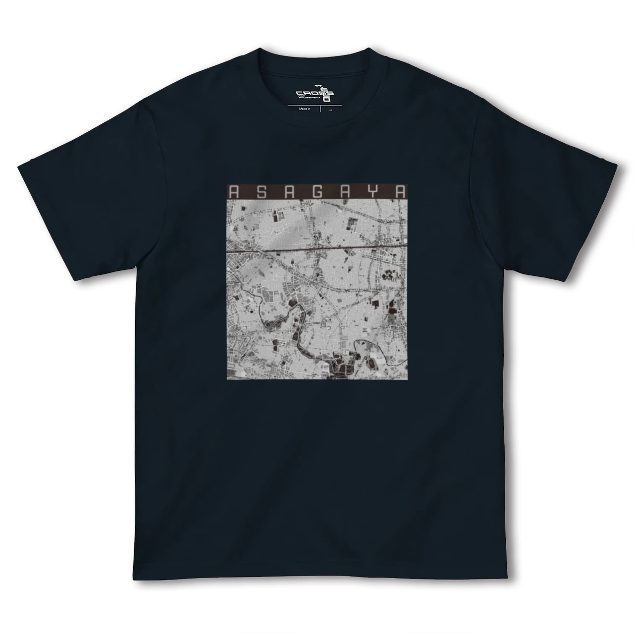 【阿佐ケ谷(東京都)】地図柄ヘビーウェイトTシャツ