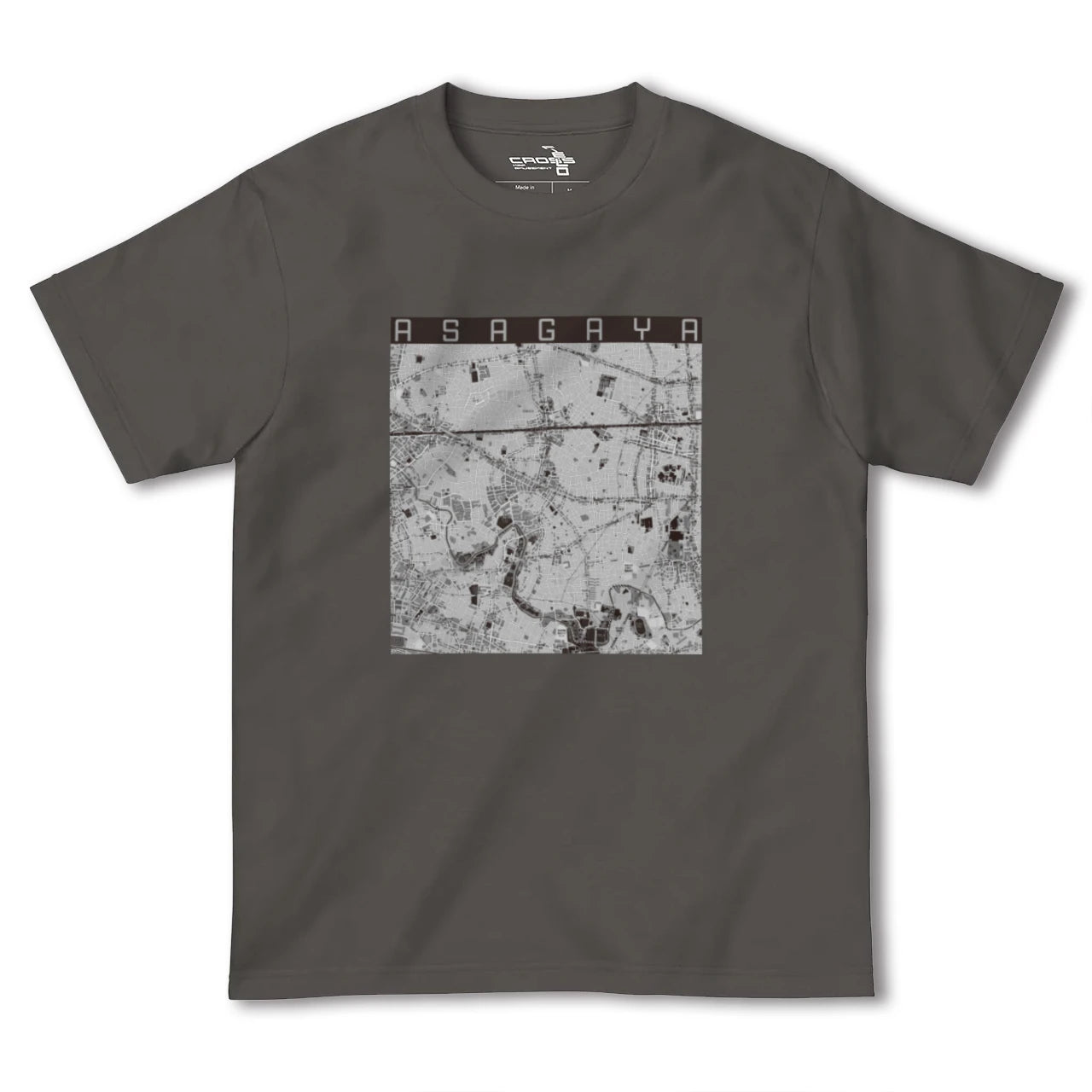 【阿佐ケ谷(東京都)】地図柄ヘビーウェイトTシャツ