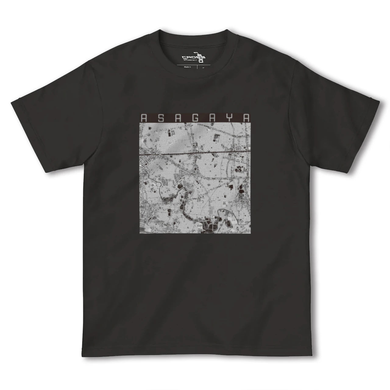 【阿佐ケ谷(東京都)】地図柄ヘビーウェイトTシャツ