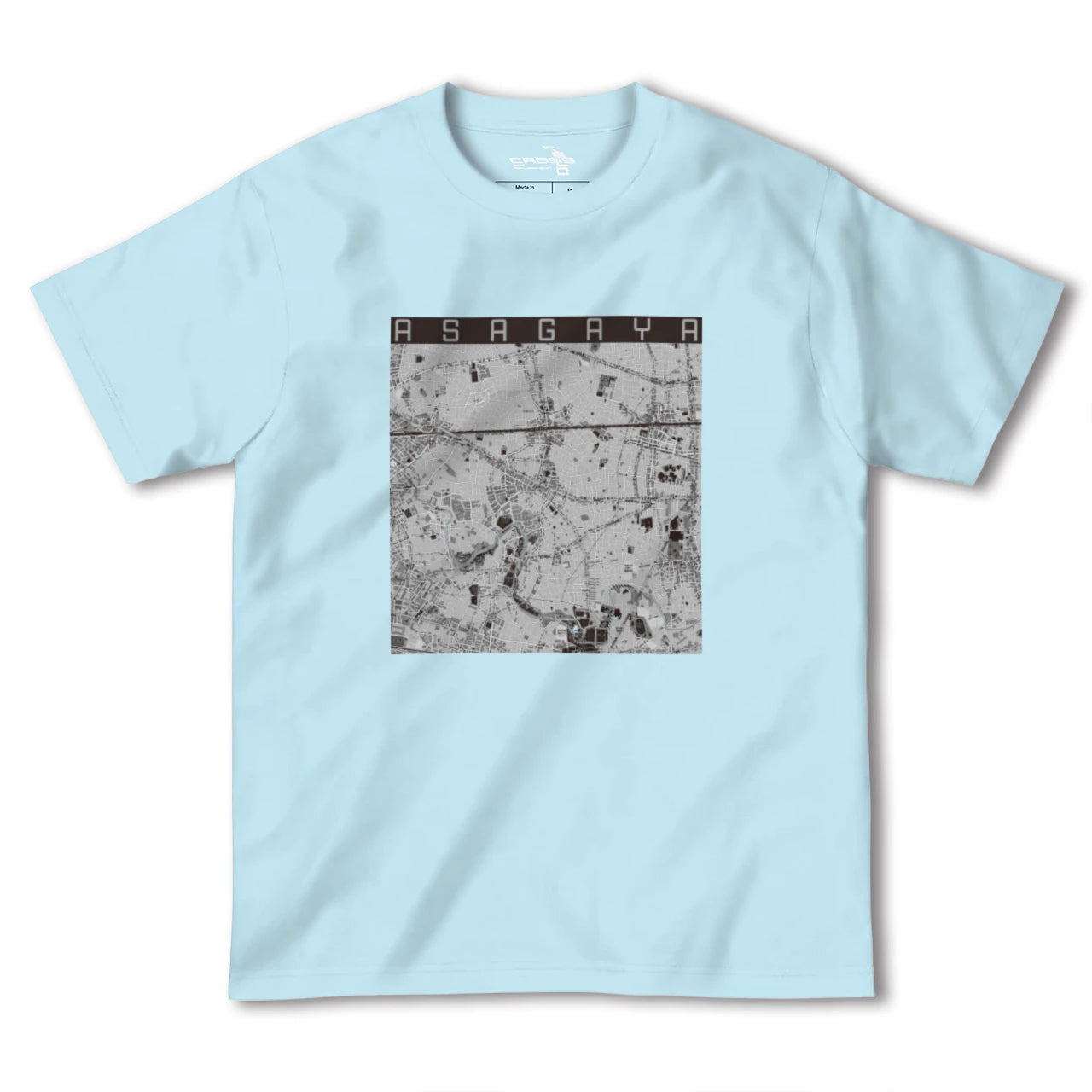 【阿佐ケ谷(東京都)】地図柄ヘビーウェイトTシャツ