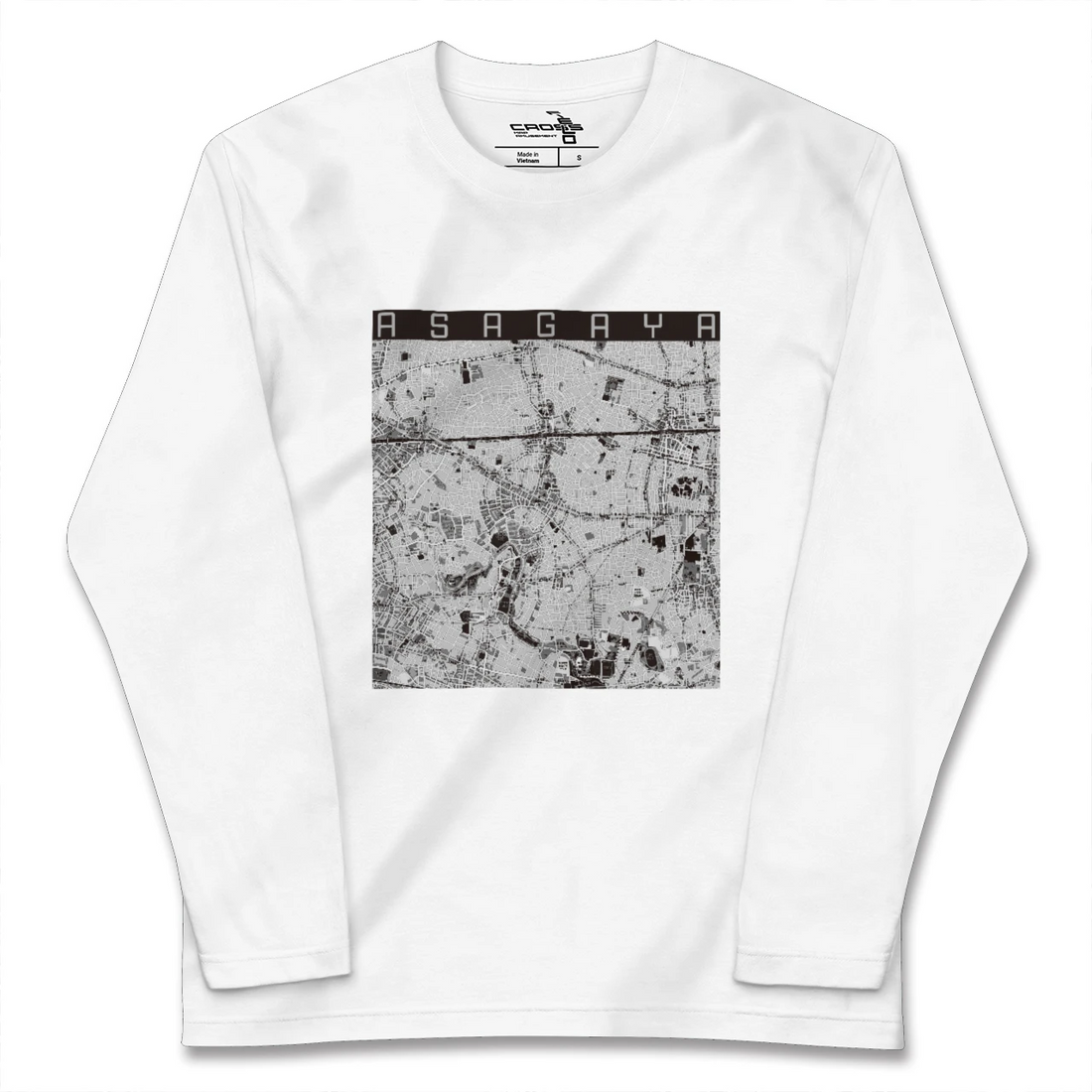 【阿佐ケ谷(東京都)】地図柄ロングスリーブTシャツ
