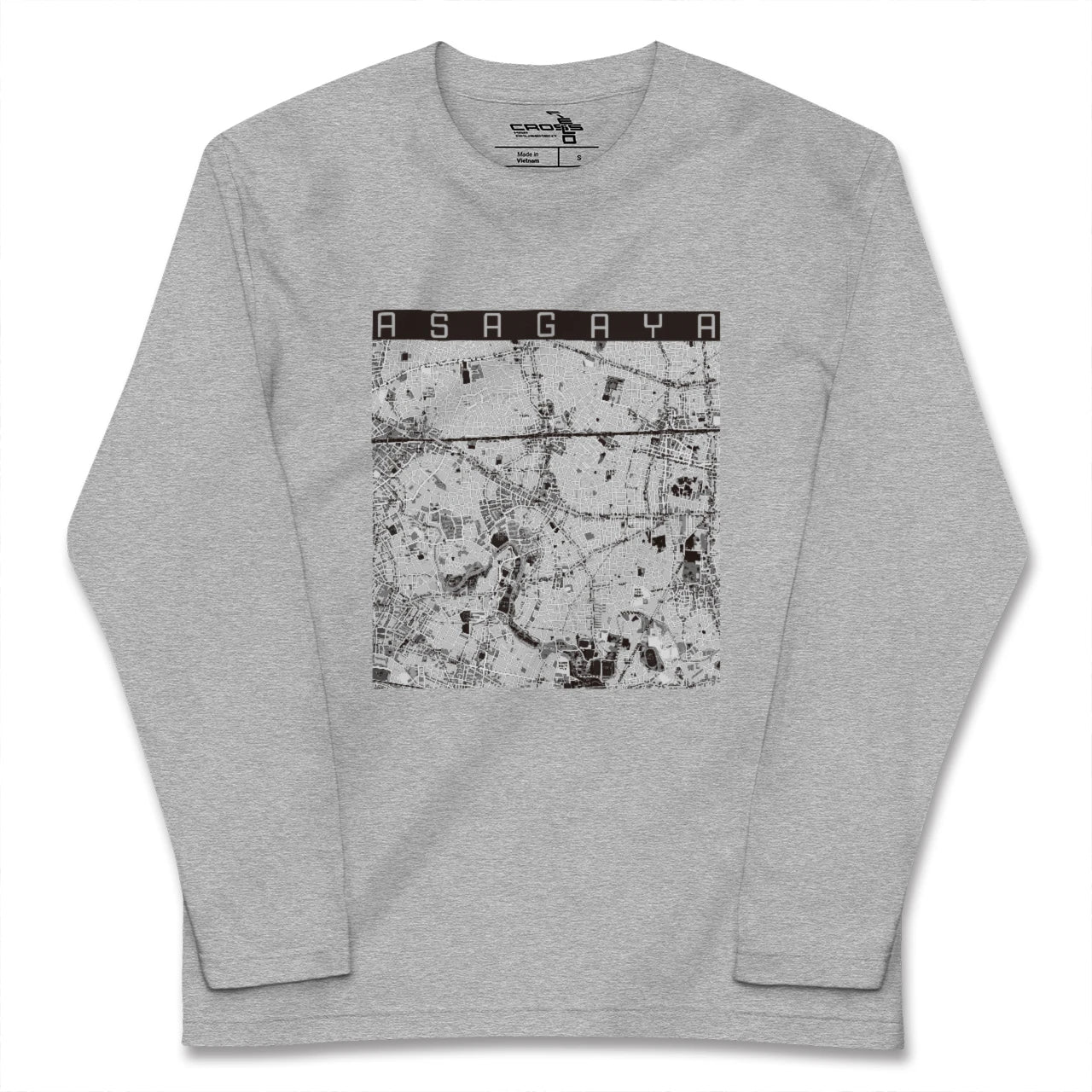 【阿佐ケ谷(東京都)】地図柄ロングスリーブTシャツ