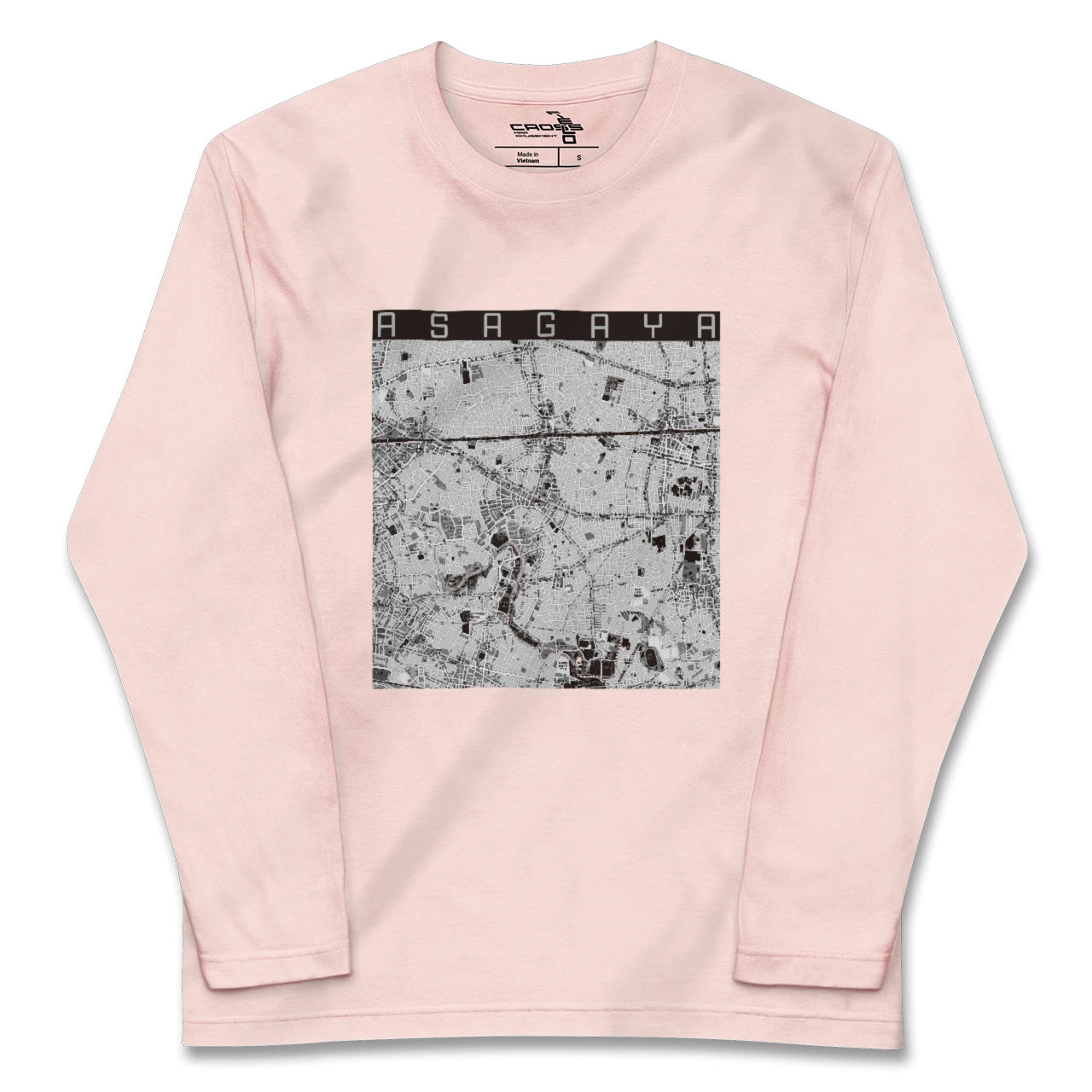 【阿佐ケ谷(東京都)】地図柄ロングスリーブTシャツ