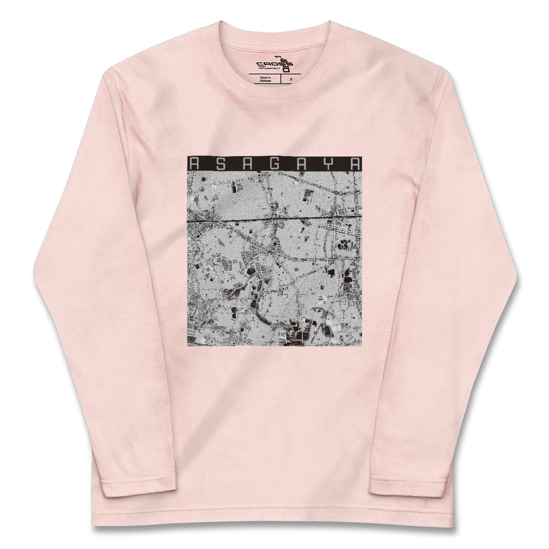 【阿佐ケ谷(東京都)】地図柄ロングスリーブTシャツ