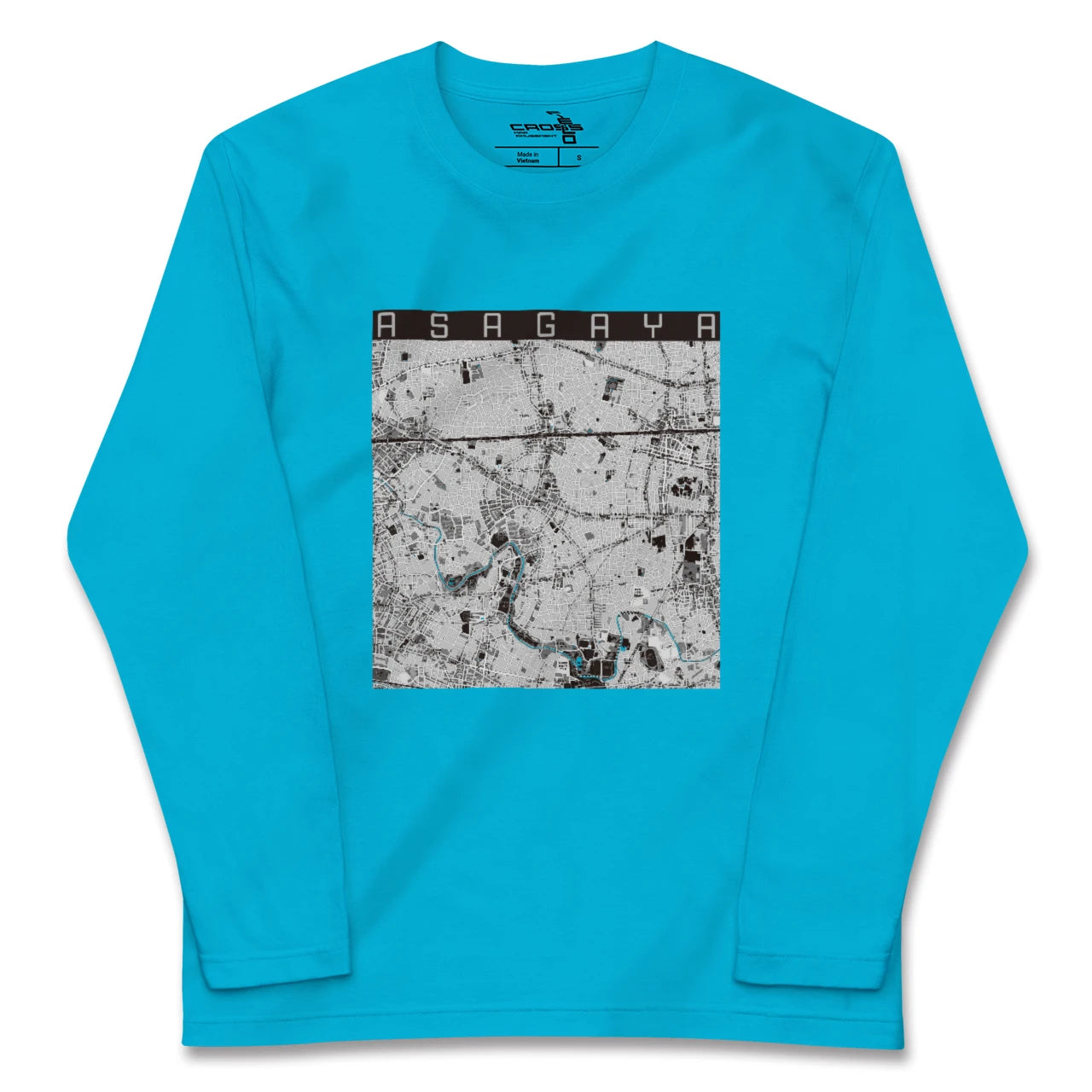【阿佐ケ谷(東京都)】地図柄ロングスリーブTシャツ