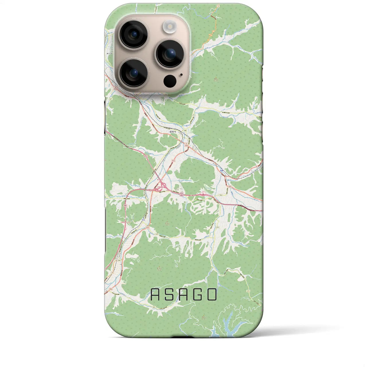 【朝来(兵庫県)】地図柄iPhoneケース(バックカバータイプ)