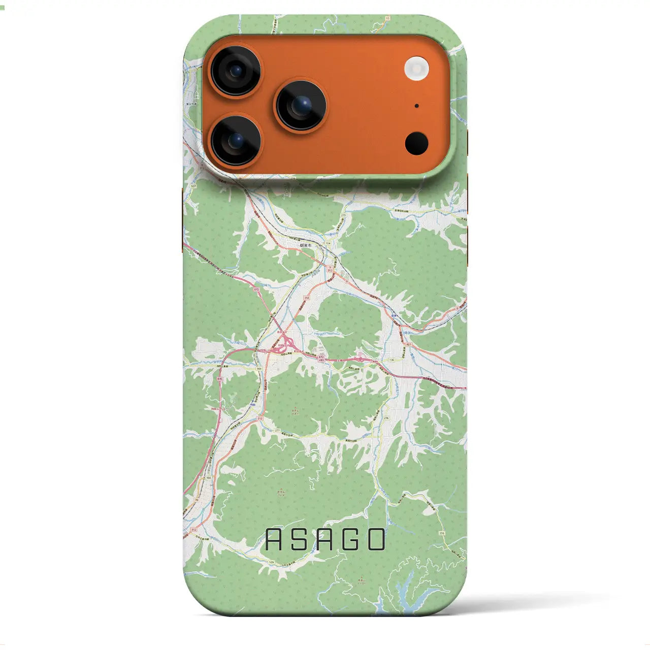 【朝来(兵庫県)】地図柄iPhoneケース(バックカバータイプ)