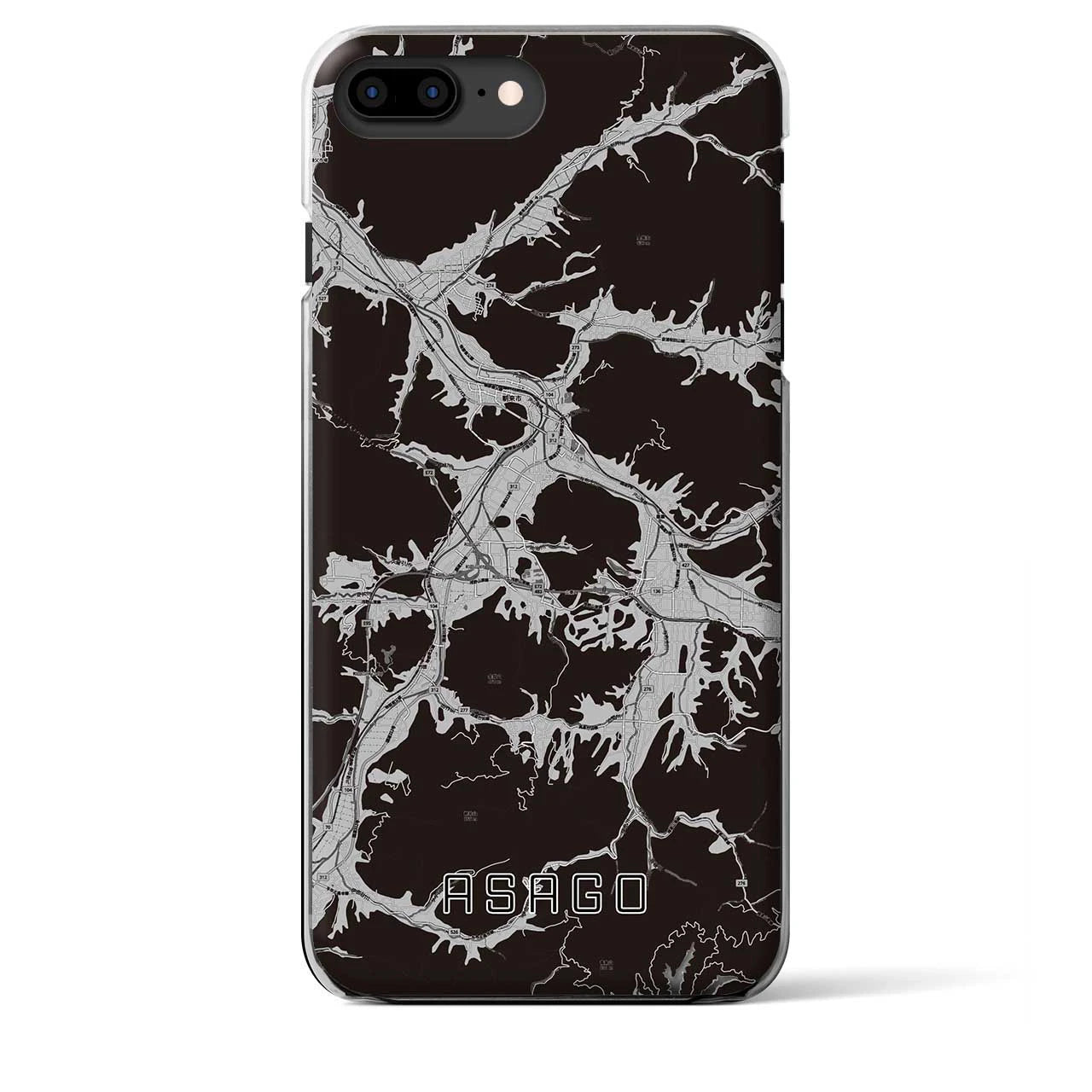 【朝来(兵庫県)】地図柄iPhoneケース(クリアタイプ)