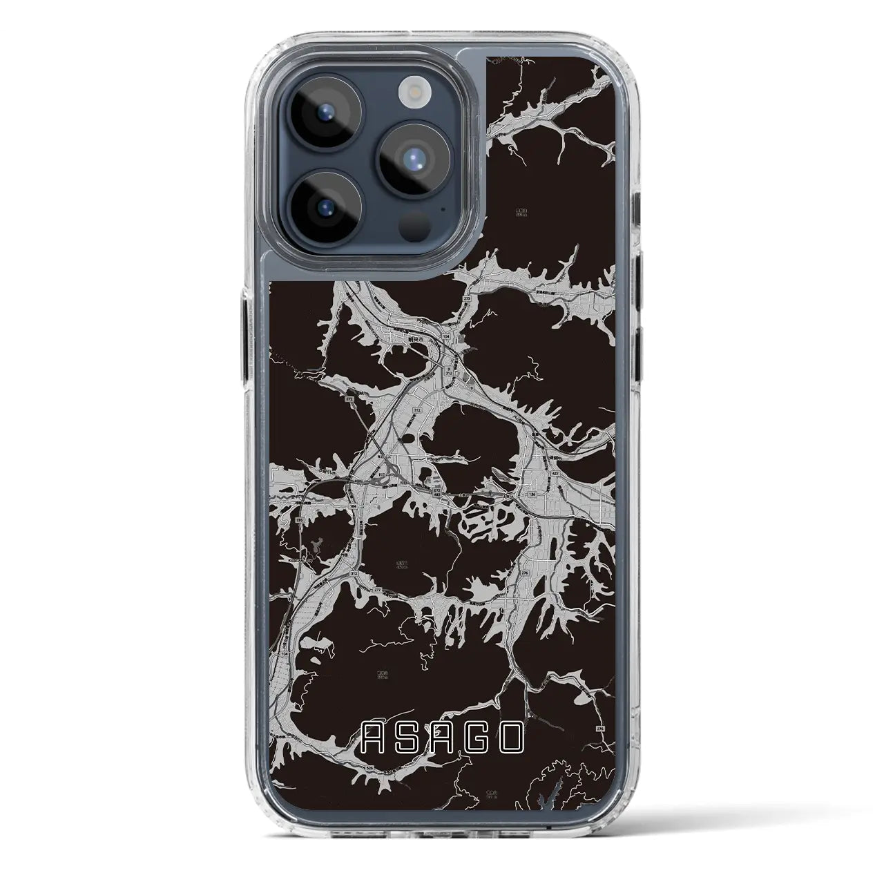 【朝来(兵庫県)】地図柄iPhoneケース(MagSafeタイプ)