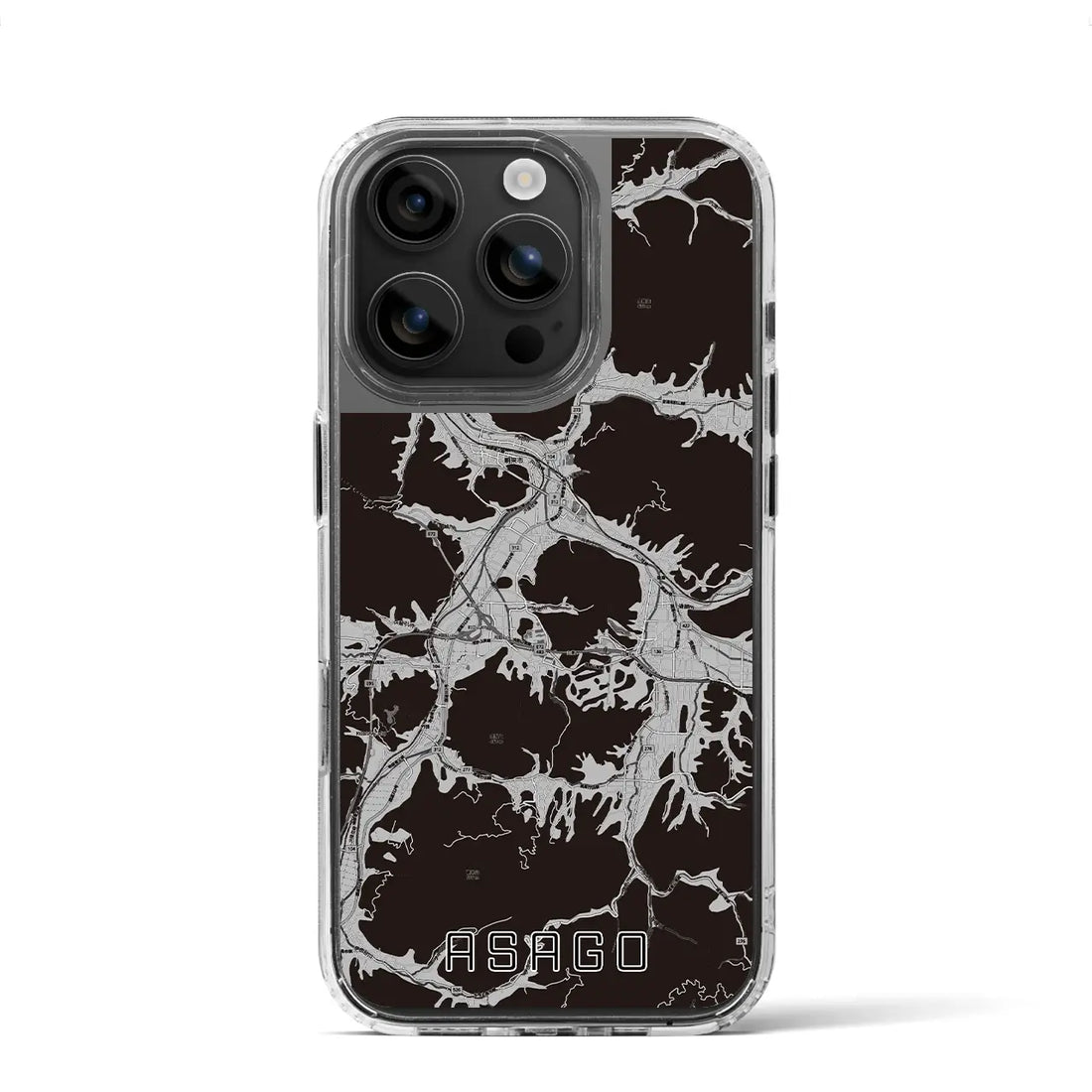 【朝来(兵庫県)】地図柄iPhoneケース(MagSafeタイプ)