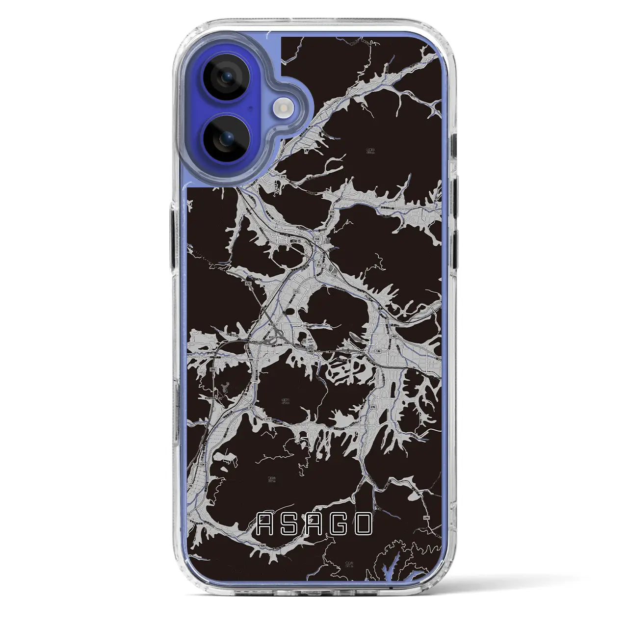 【朝来(兵庫県)】地図柄iPhoneケース(MagSafeタイプ)