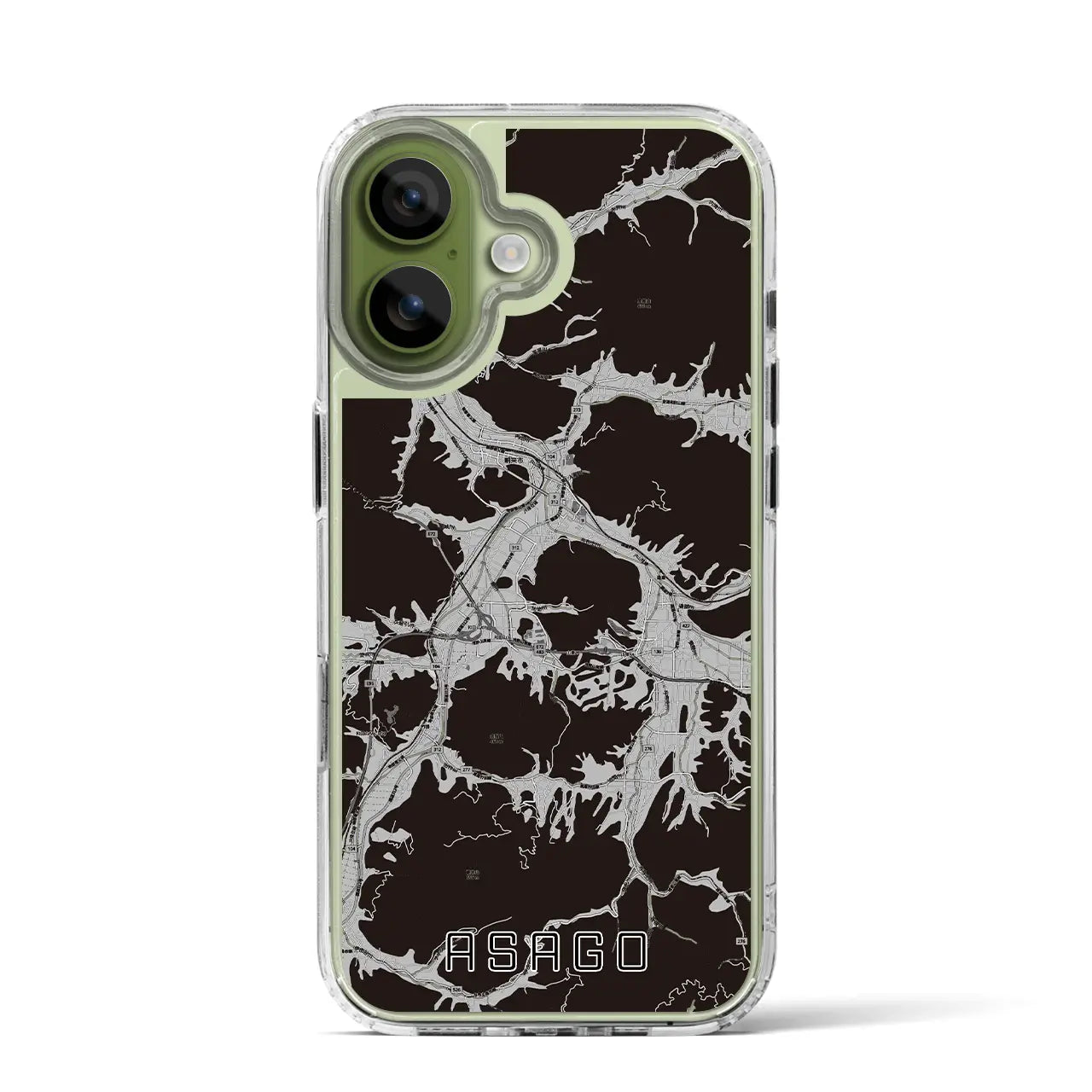 【朝来(兵庫県)】地図柄iPhoneケース(MagSafeタイプ)