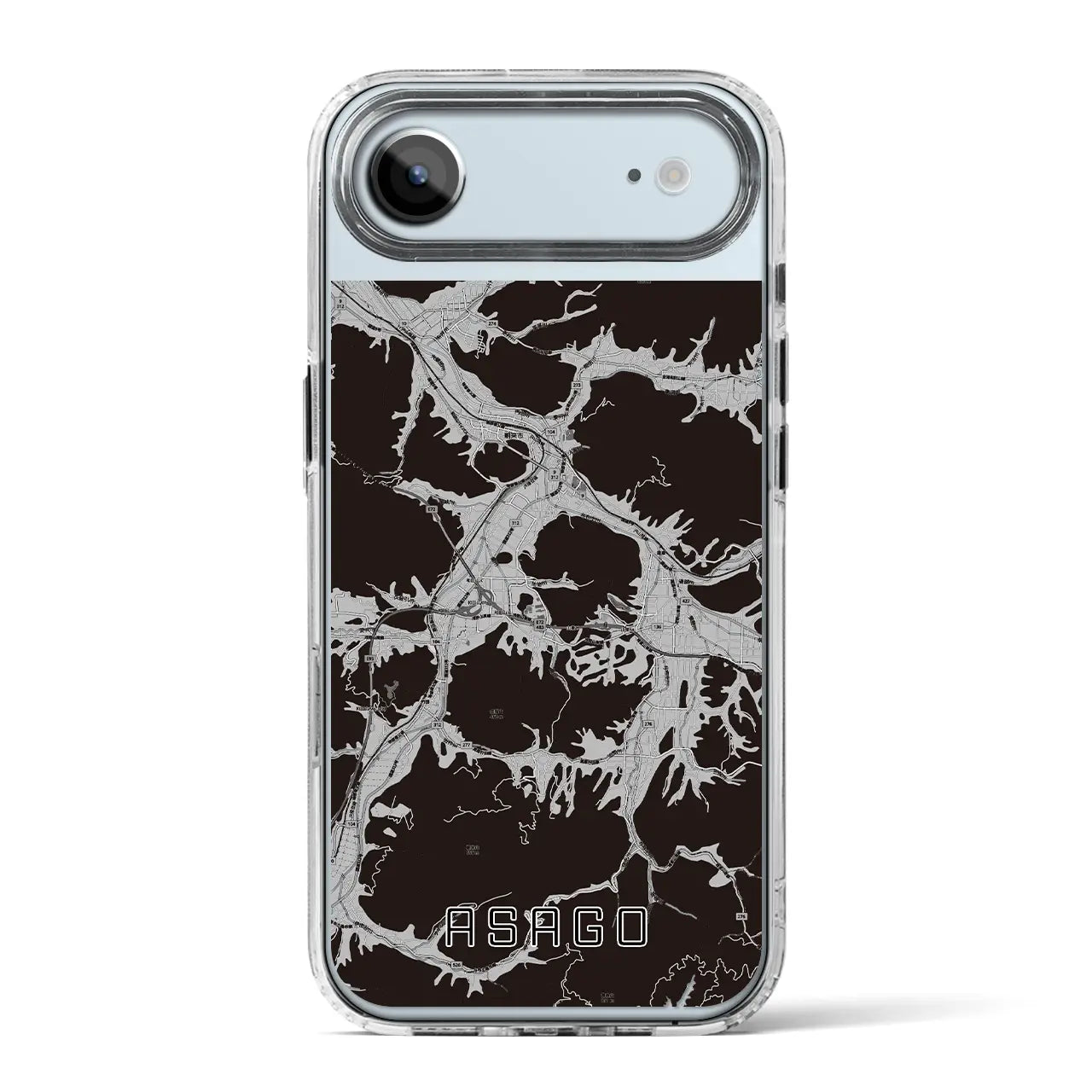 【朝来(兵庫県)】地図柄iPhoneケース(MagSafeタイプ)