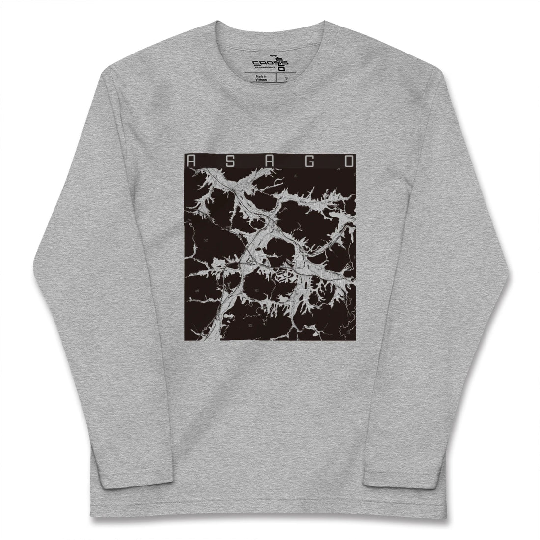 【朝来(兵庫県)】地図柄ロングスリーブTシャツ