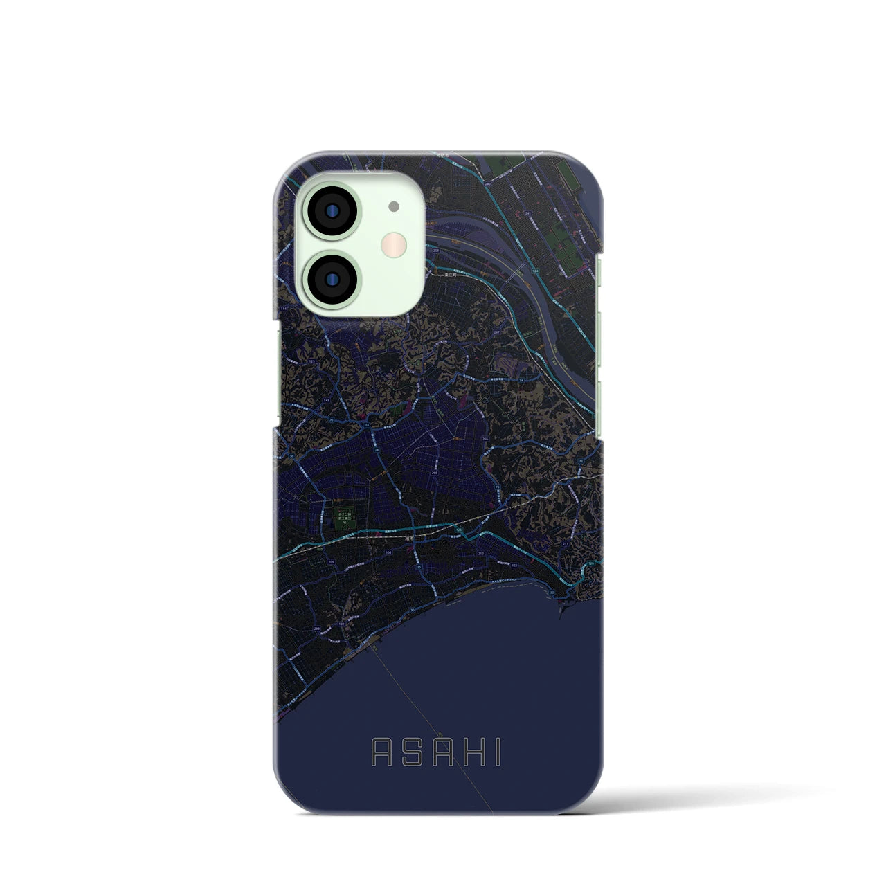 【旭(千葉県)】地図柄iPhoneケース(バックカバータイプ)
