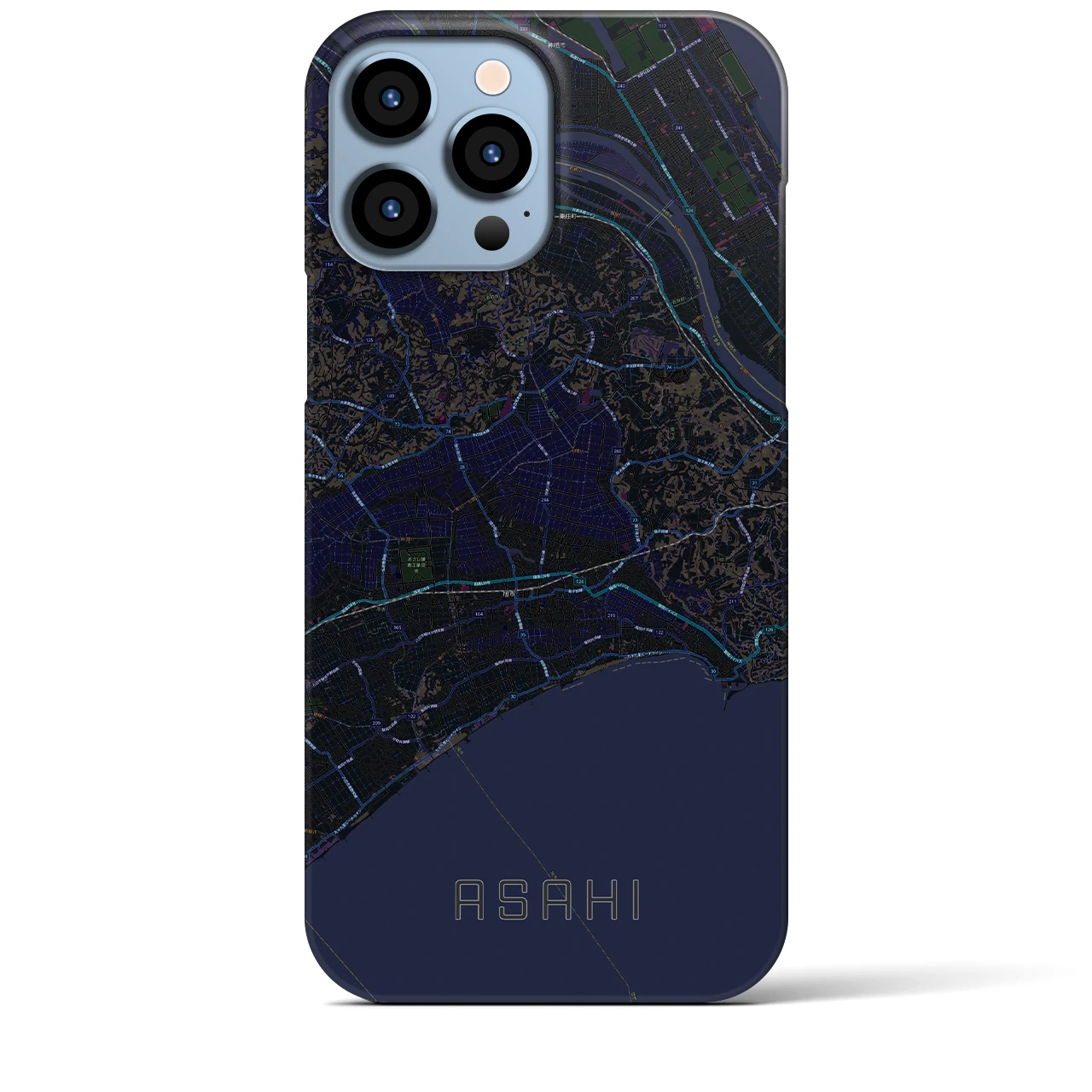 【旭(千葉県)】地図柄iPhoneケース(バックカバータイプ)