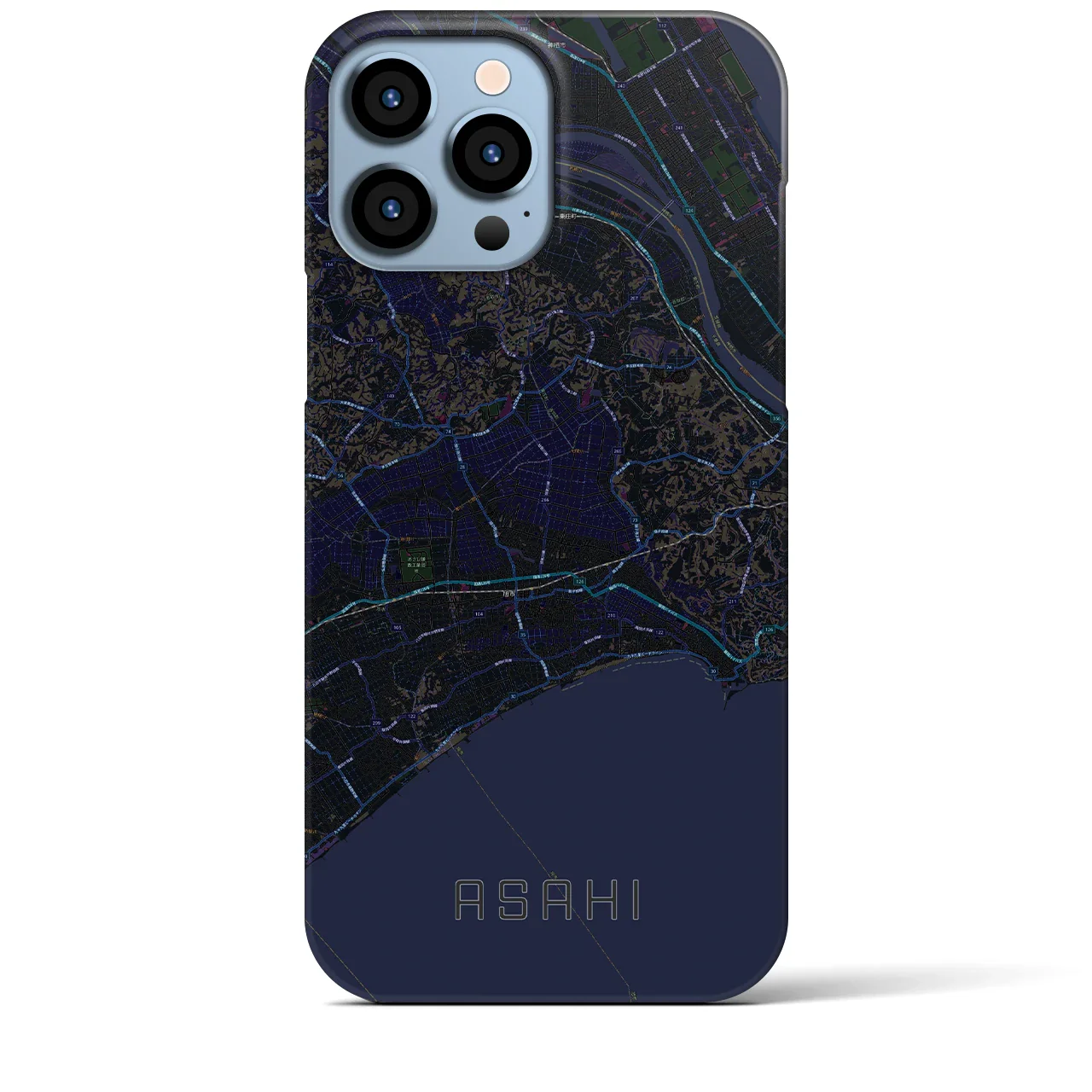 【旭(千葉県)】地図柄iPhoneケース(バックカバータイプ)