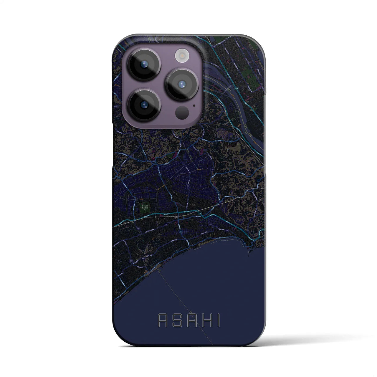 【旭(千葉県)】地図柄iPhoneケース(バックカバータイプ)