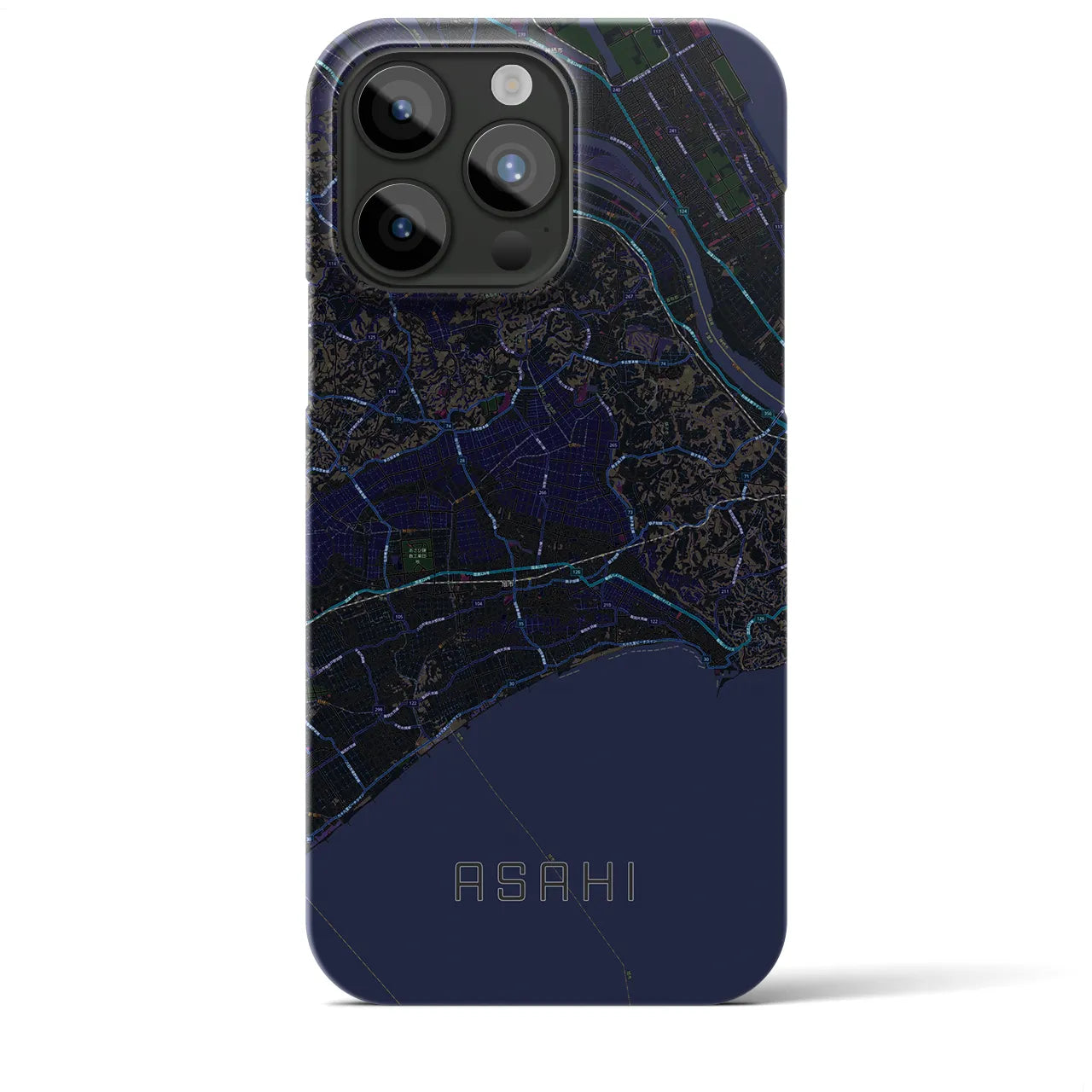 【旭(千葉県)】地図柄iPhoneケース(バックカバータイプ)