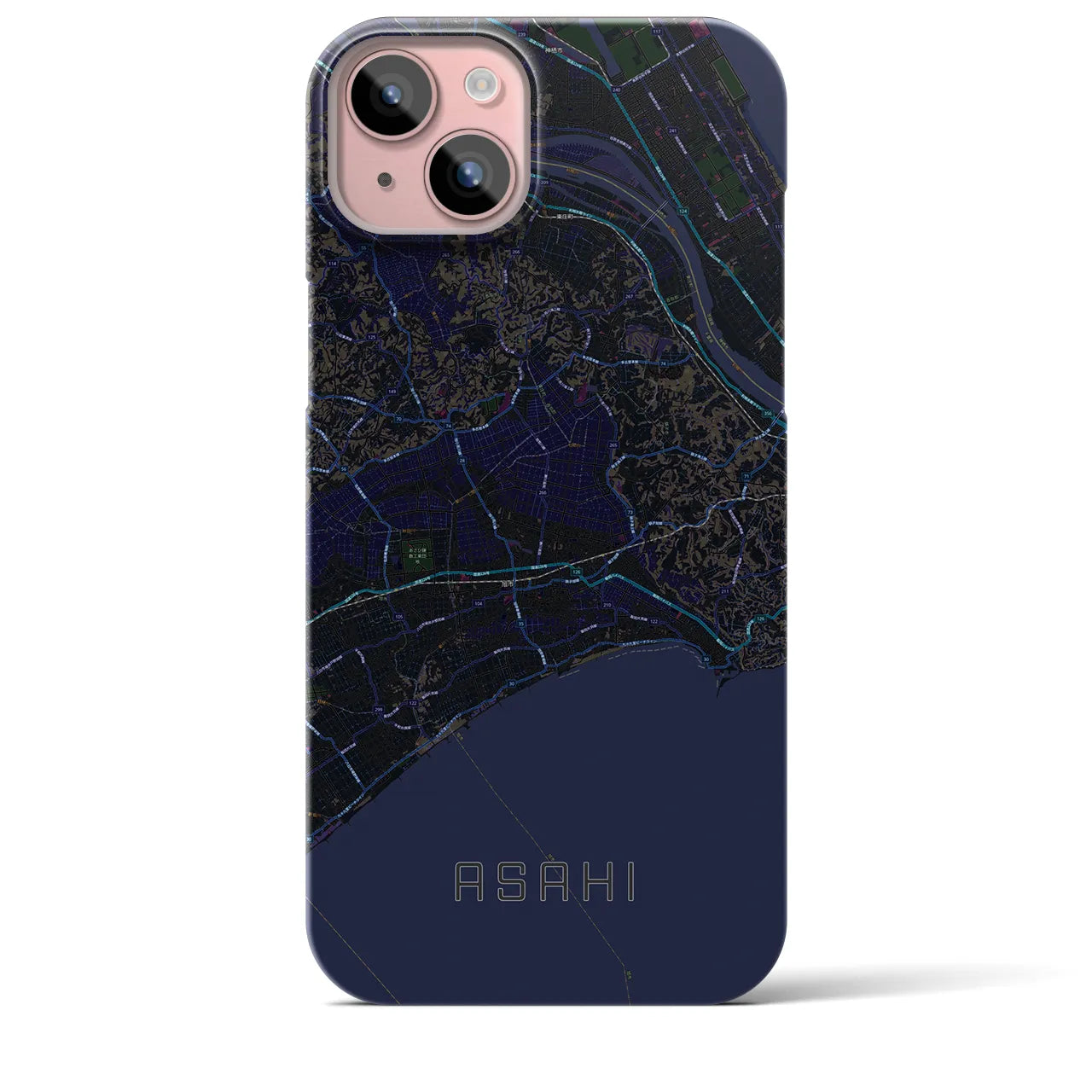 【旭(千葉県)】地図柄iPhoneケース(バックカバータイプ)