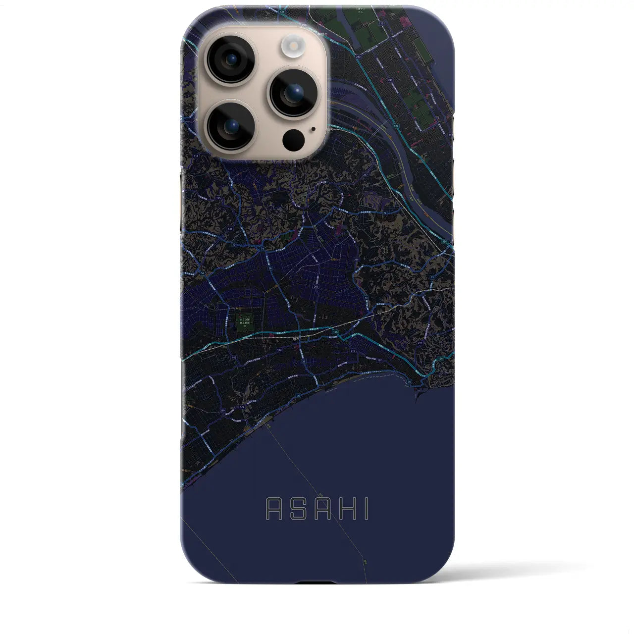 【旭(千葉県)】地図柄iPhoneケース(バックカバータイプ)