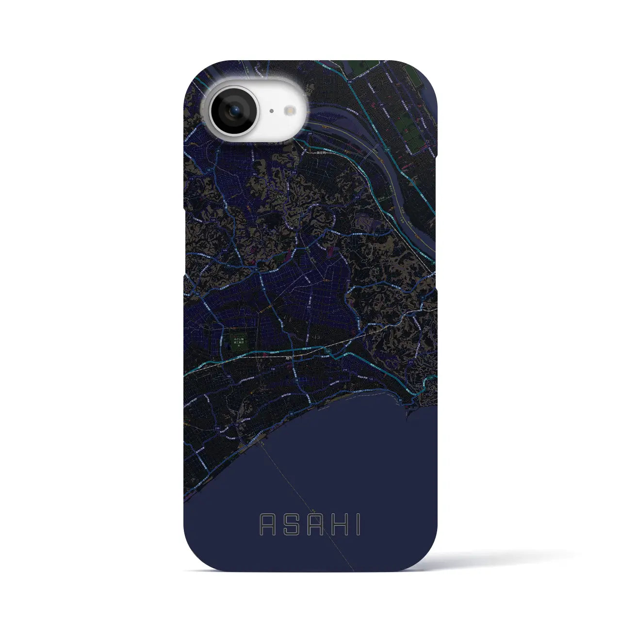 【旭(千葉県)】地図柄iPhoneケース(バックカバータイプ)