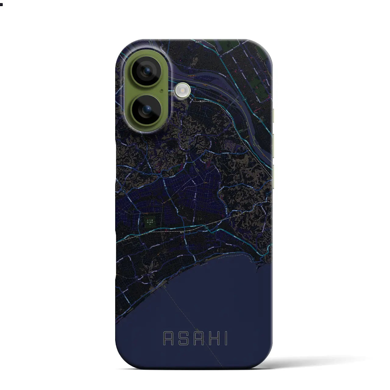 【旭(千葉県)】地図柄iPhoneケース(バックカバータイプ)