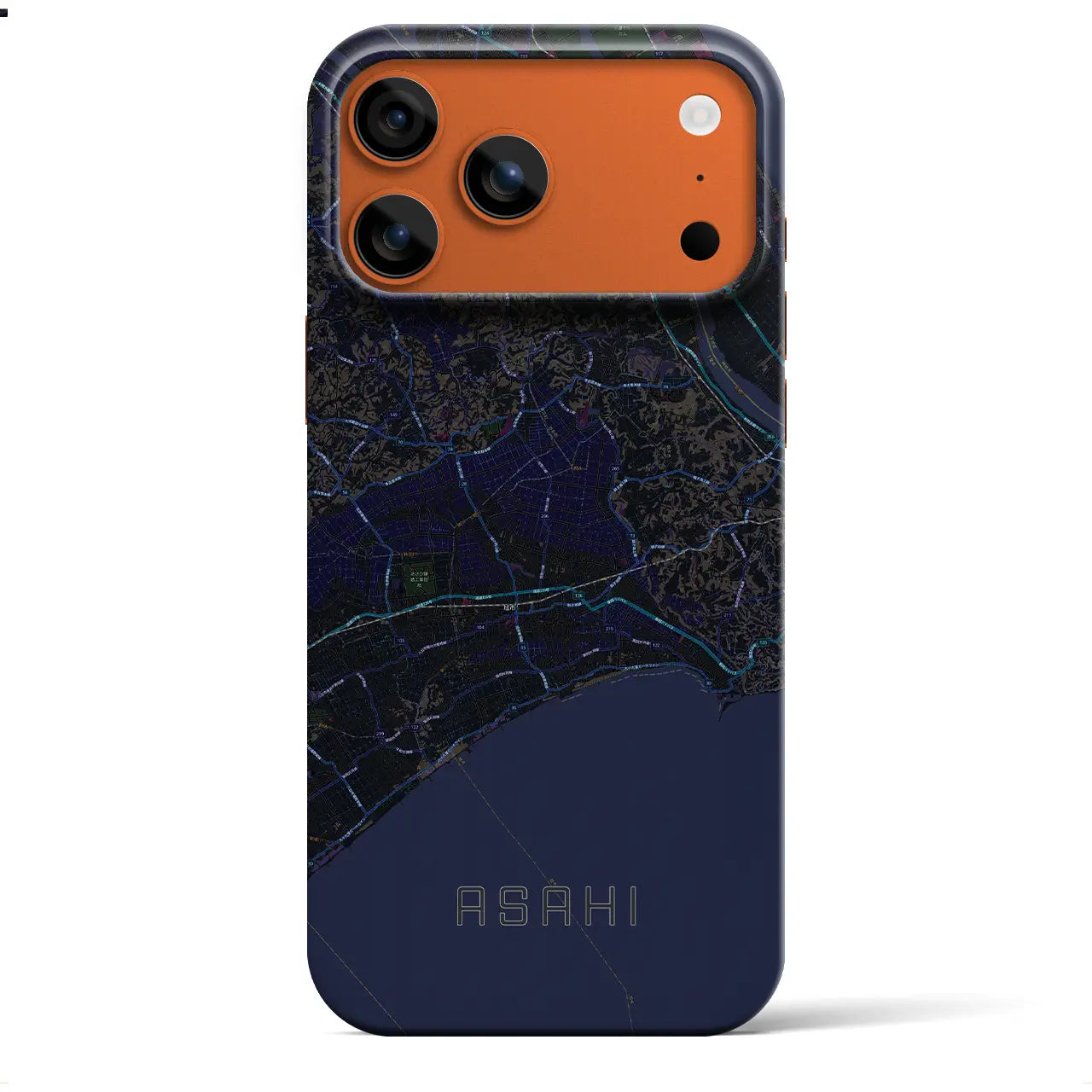 【旭(千葉県)】地図柄iPhoneケース(バックカバータイプ)