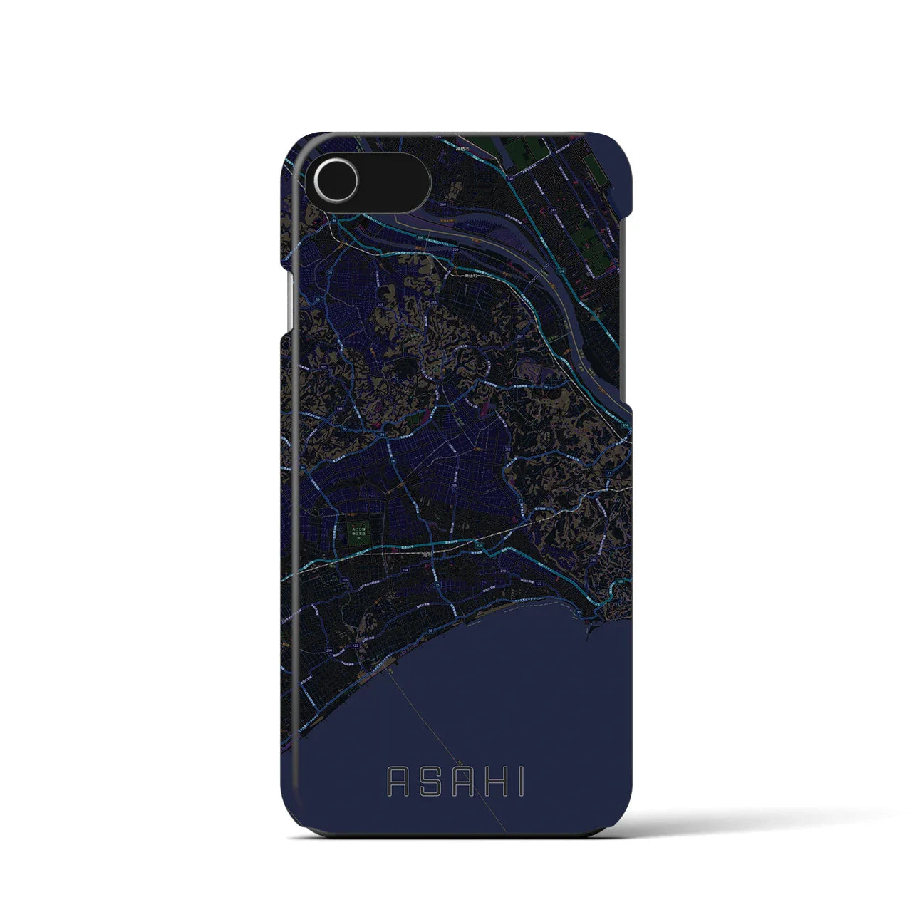 【旭(千葉県)】地図柄iPhoneケース(バックカバータイプ)