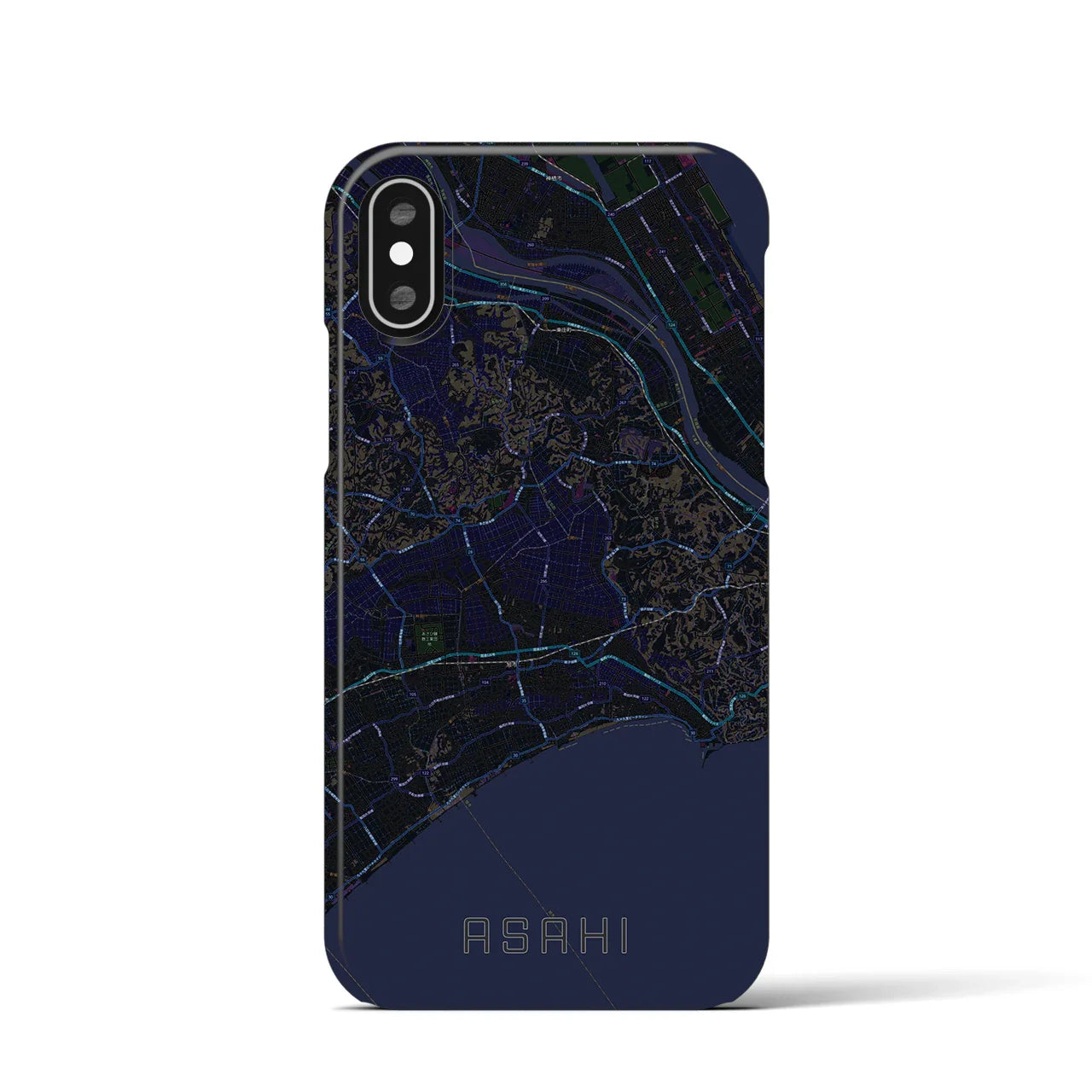 【旭(千葉県)】地図柄iPhoneケース(バックカバータイプ)