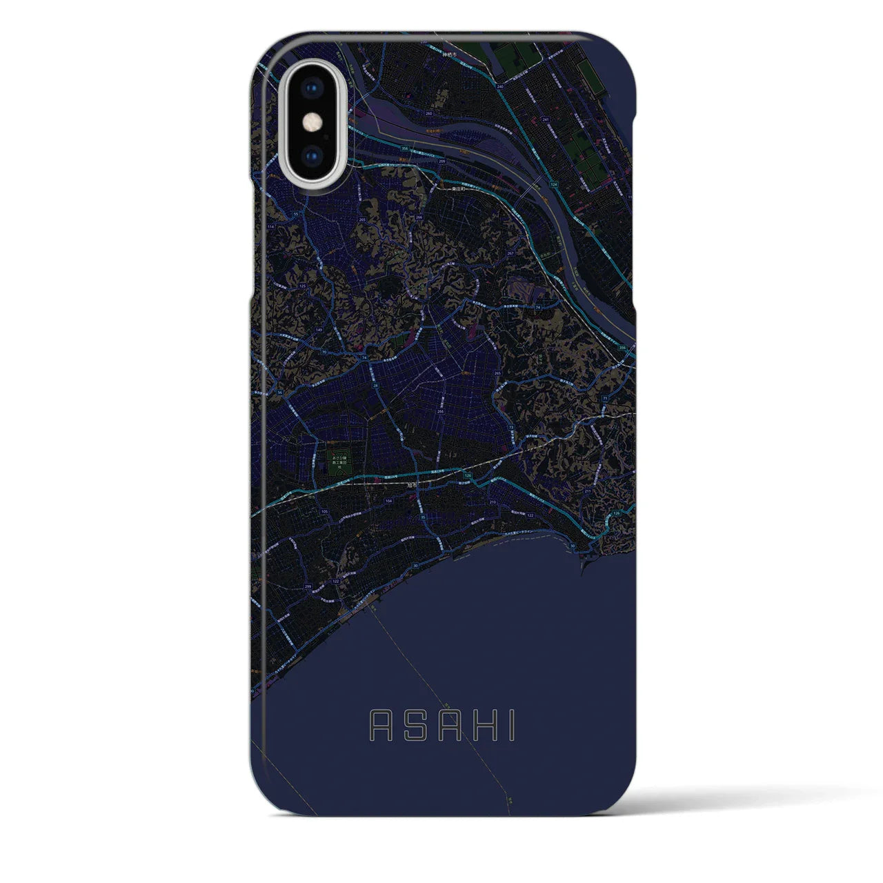 【旭(千葉県)】地図柄iPhoneケース(バックカバータイプ)